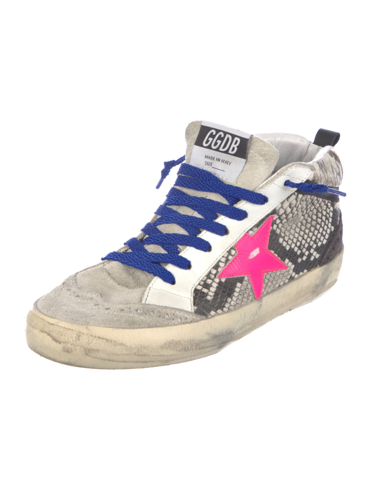 Golden Goose Suede Animal Print Sneakers
