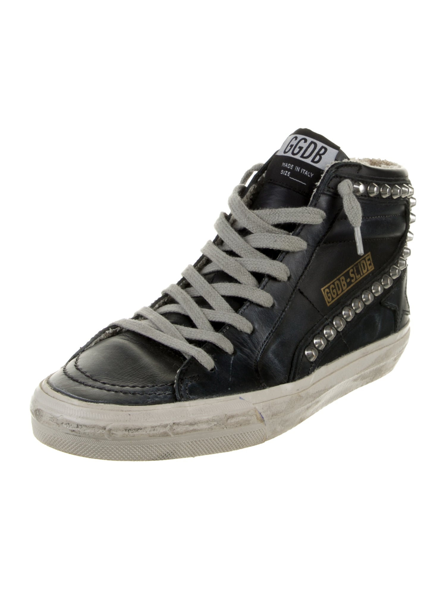 Golden Goose Leather Distressed Accents Sneakers