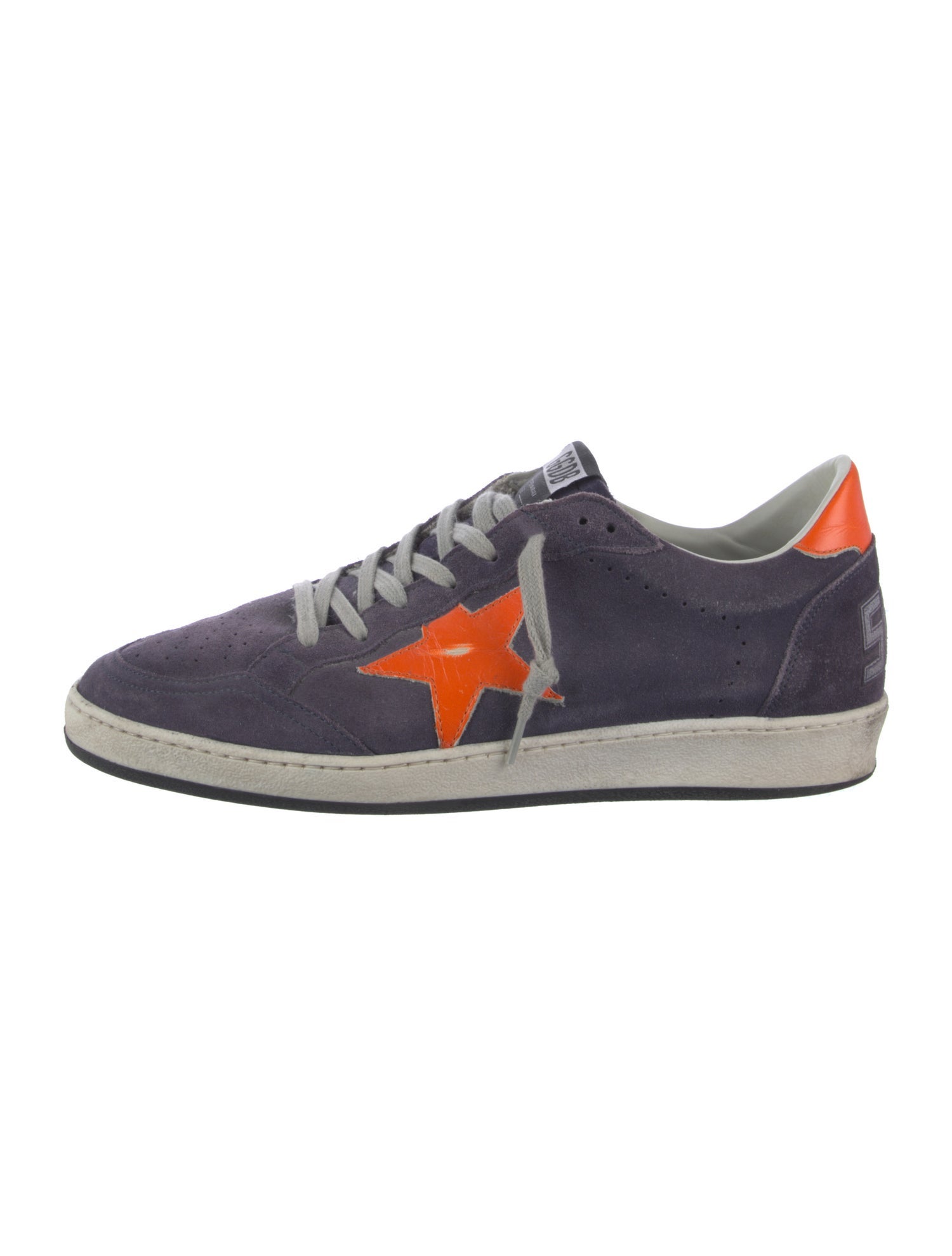 Golden Goose Suede Distressed Accents Sneakers