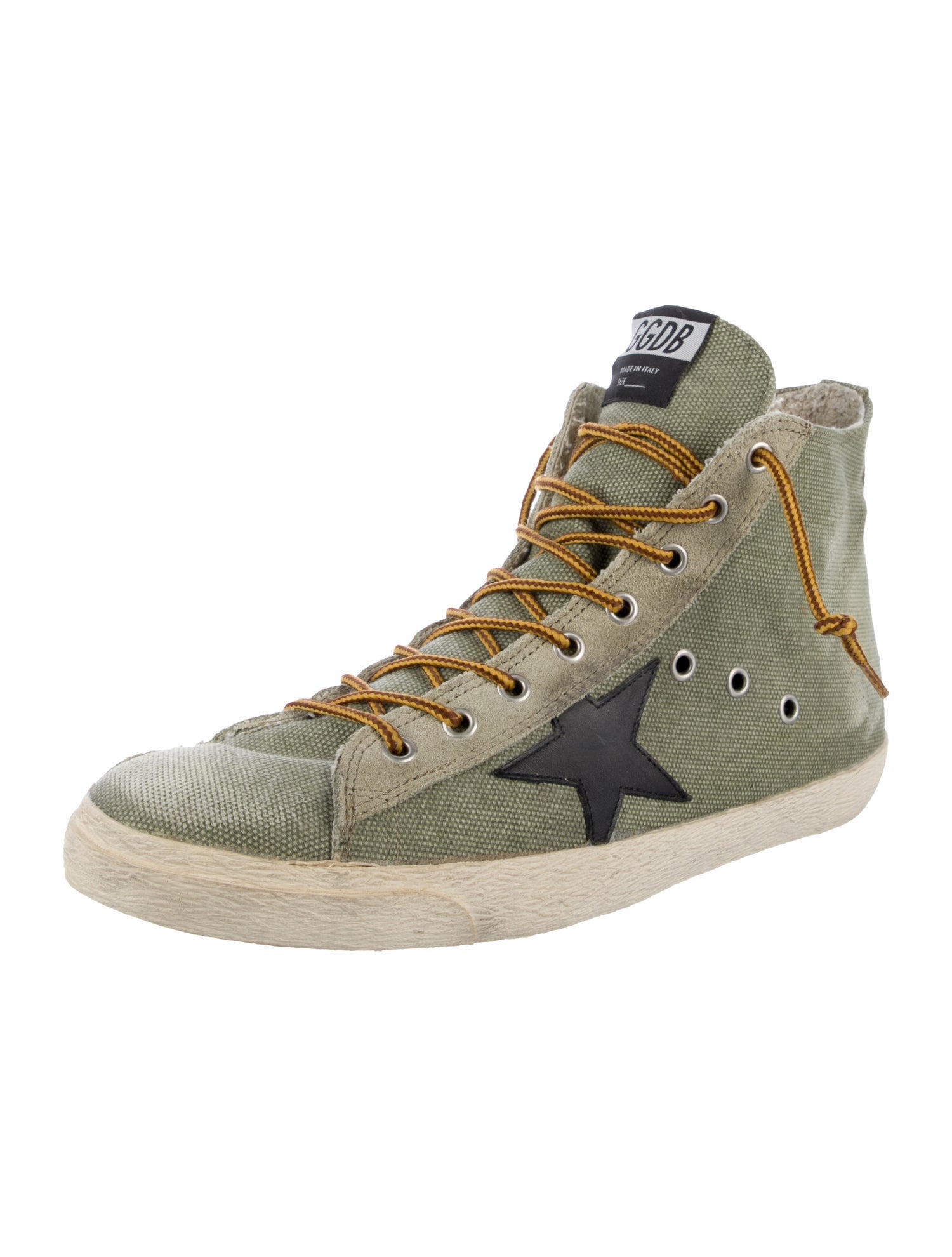 Golden Goose Canvas Graphic Print Sneakers