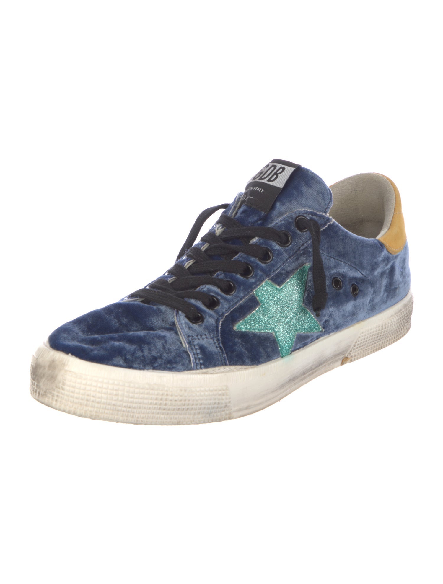 Golden Goose Velvet Printed Sneakers