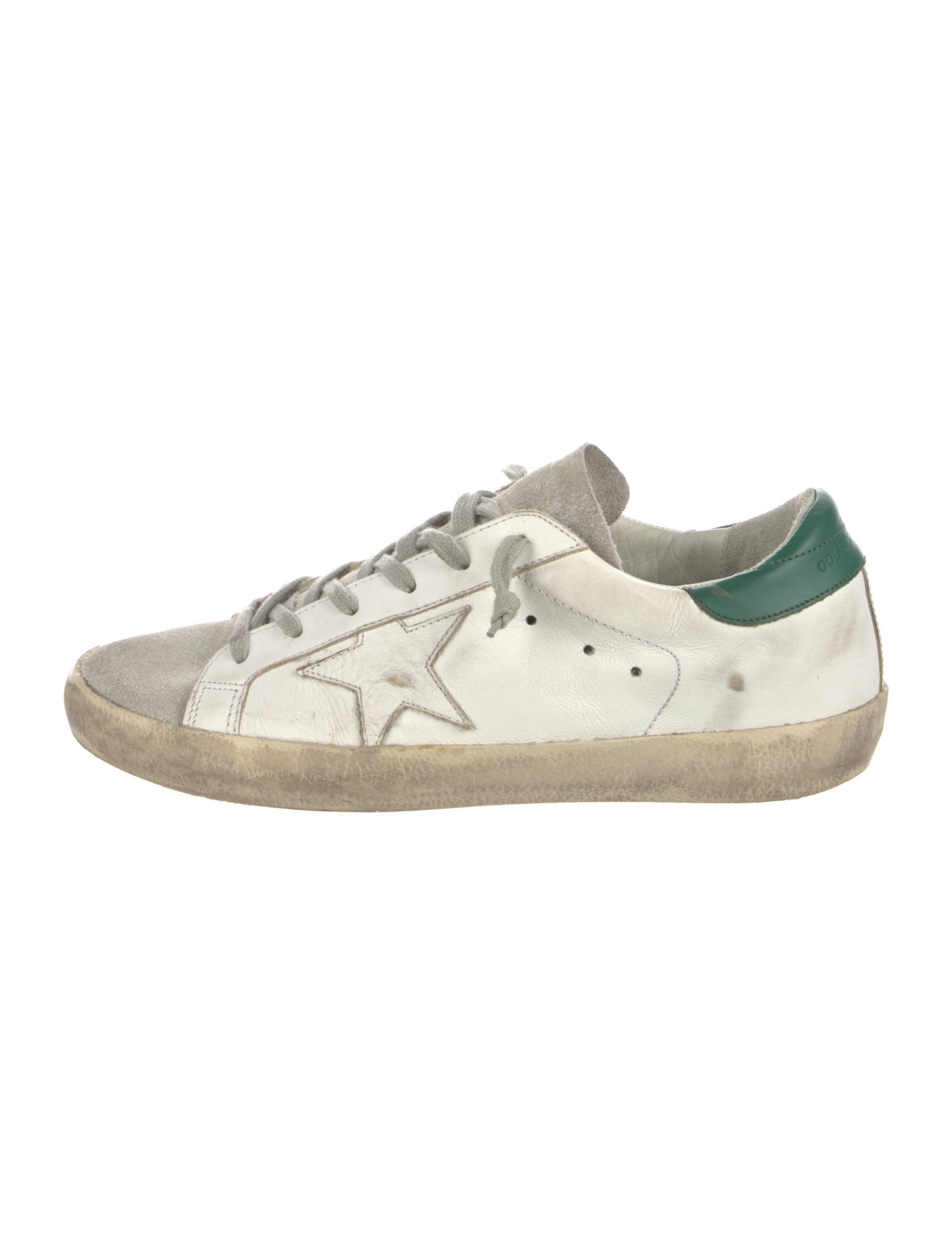 Golden Goose Leather Printed Sneakers