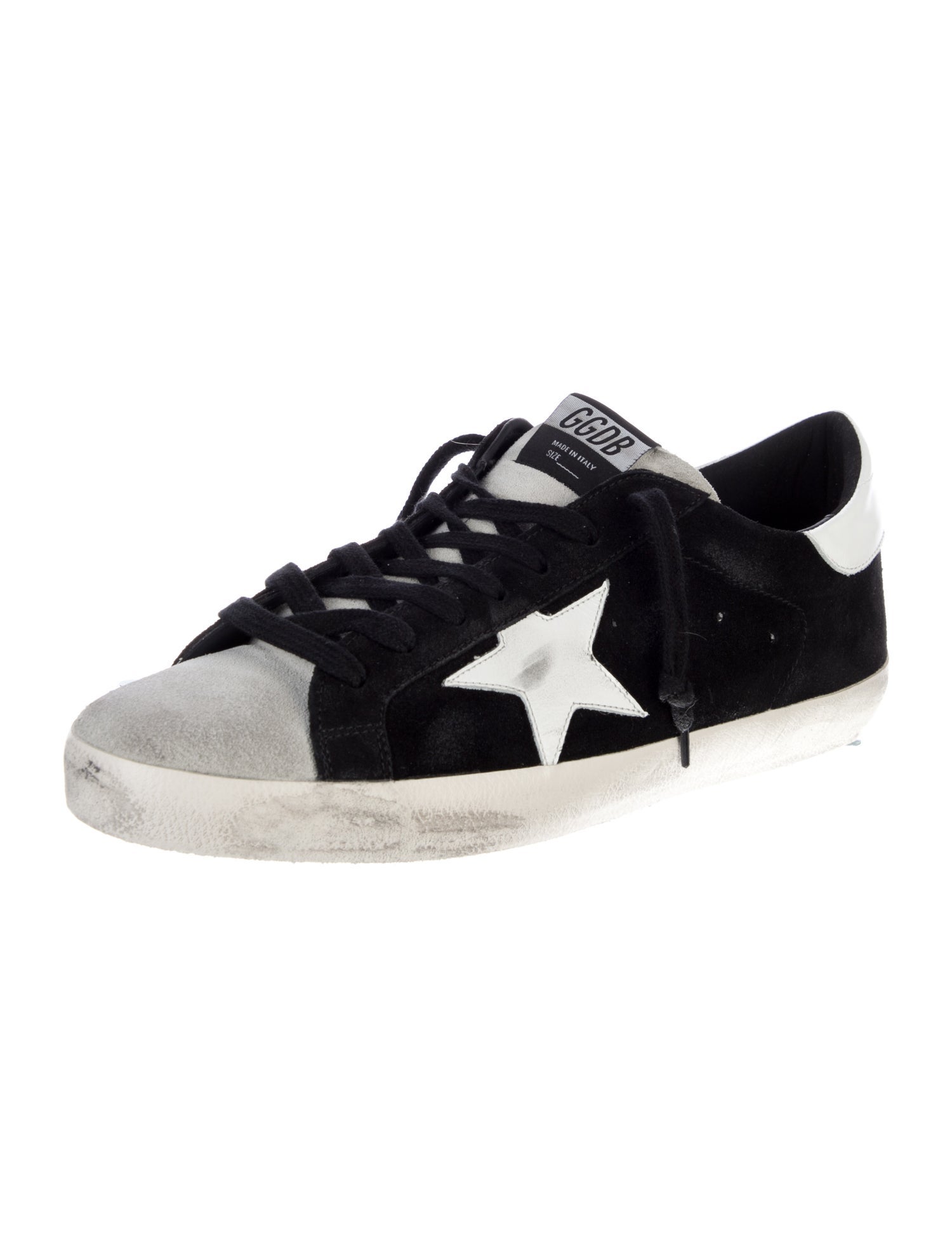 Golden Goose Suede Distressed Accents Sneakers