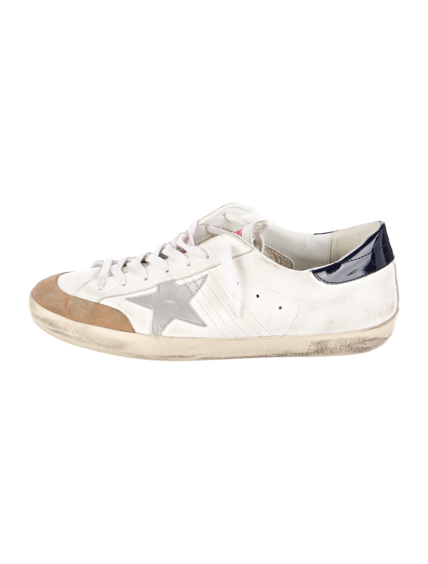 Golden Goose Leather Distressed Accents Sneakers