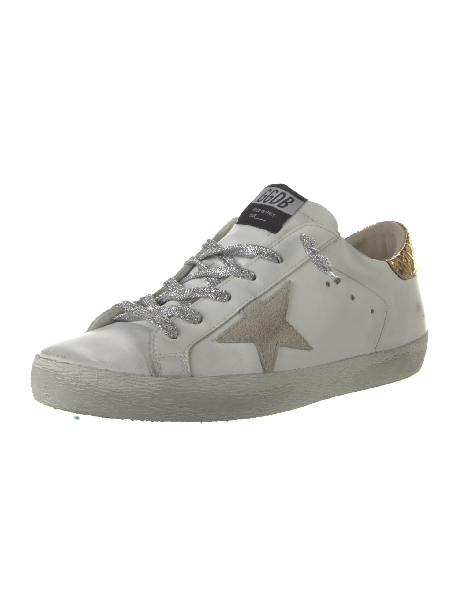 Golden Goose Leather Distressed Accents Sneakers