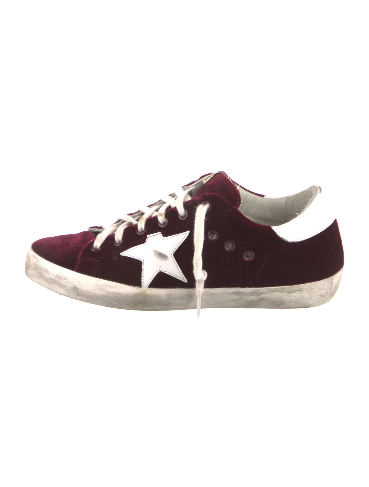 Golden Goose Velvet Colorblock Pattern Sneakers