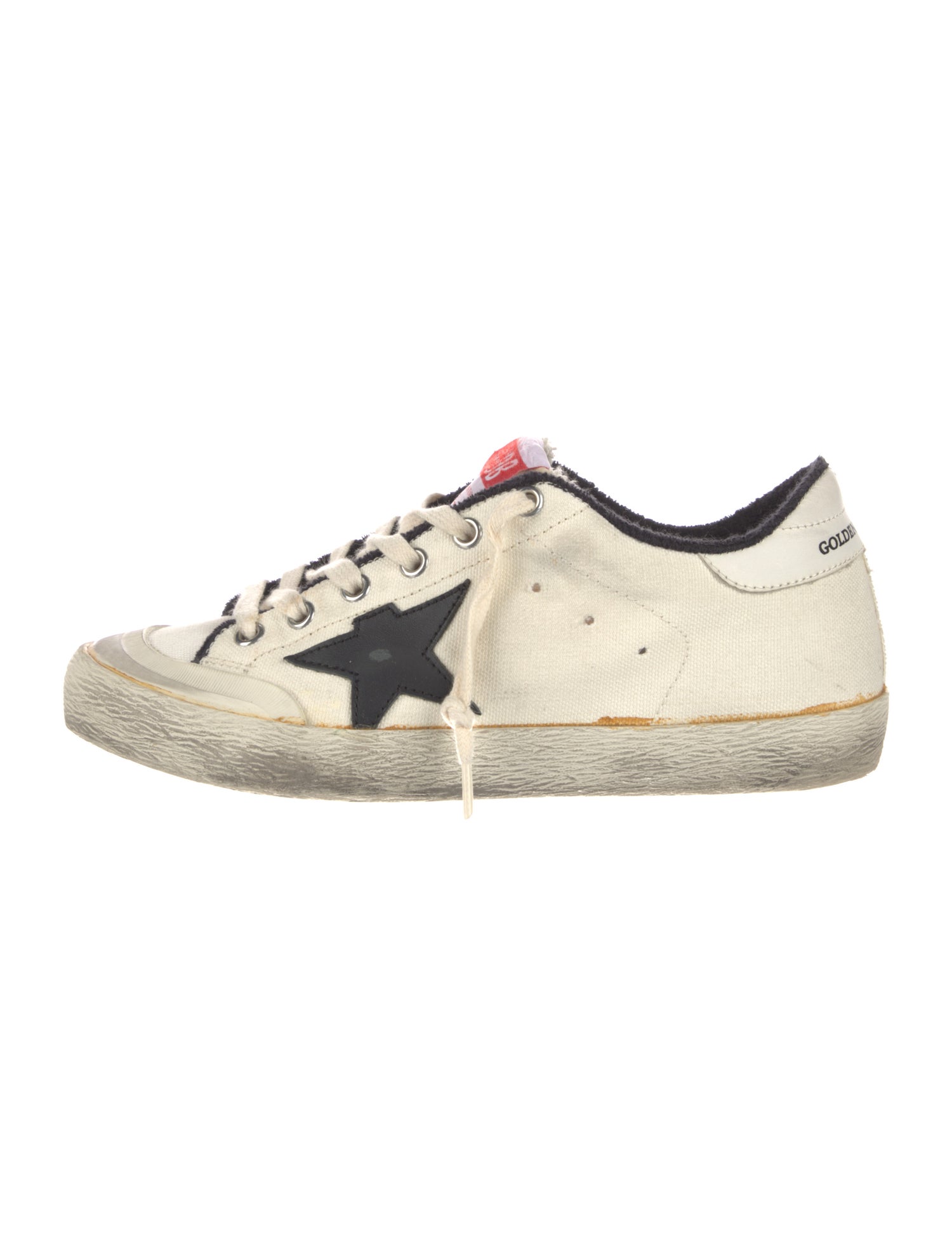 Golden Goose Canvas Graphic Print Sneakers