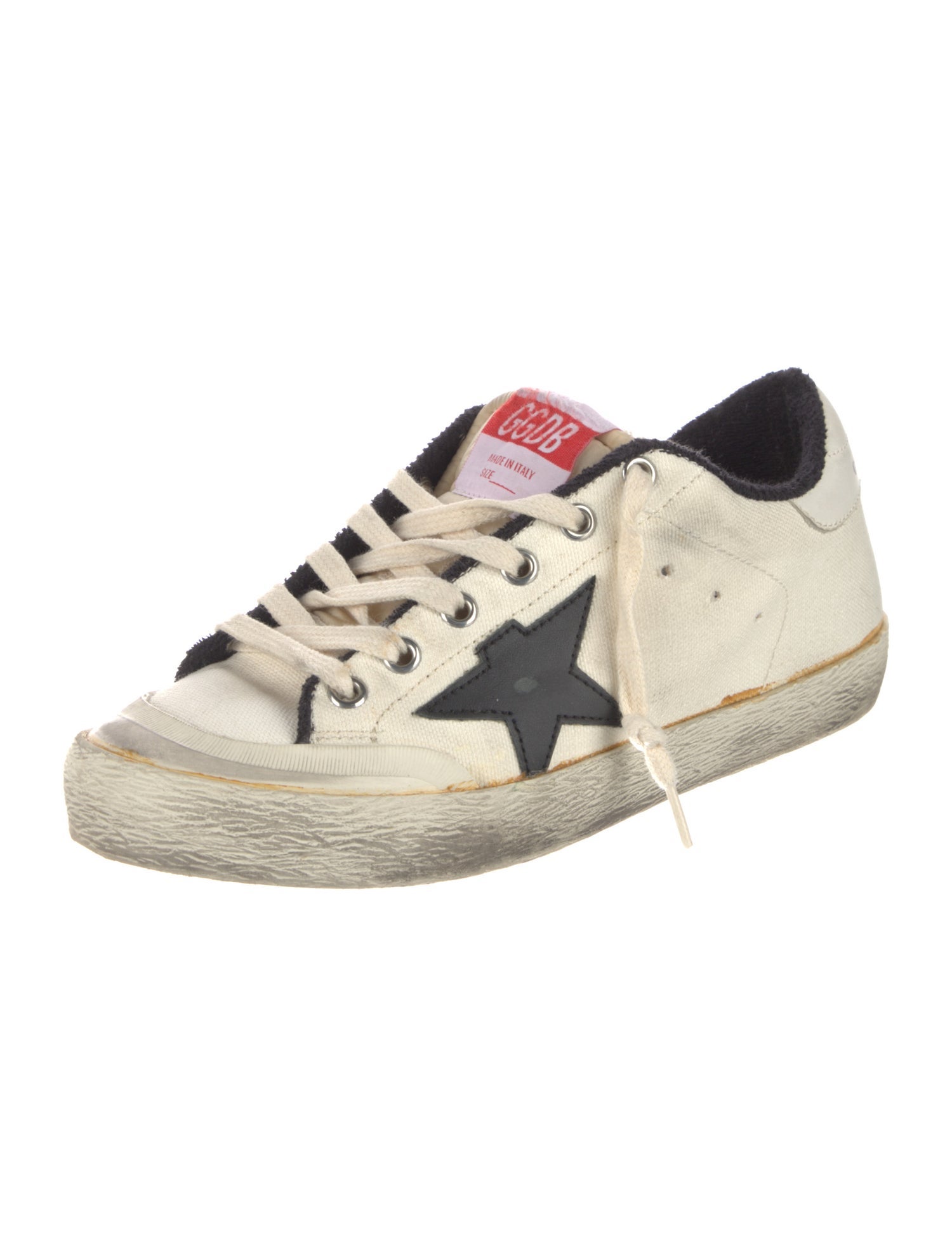 Golden Goose Canvas Graphic Print Sneakers