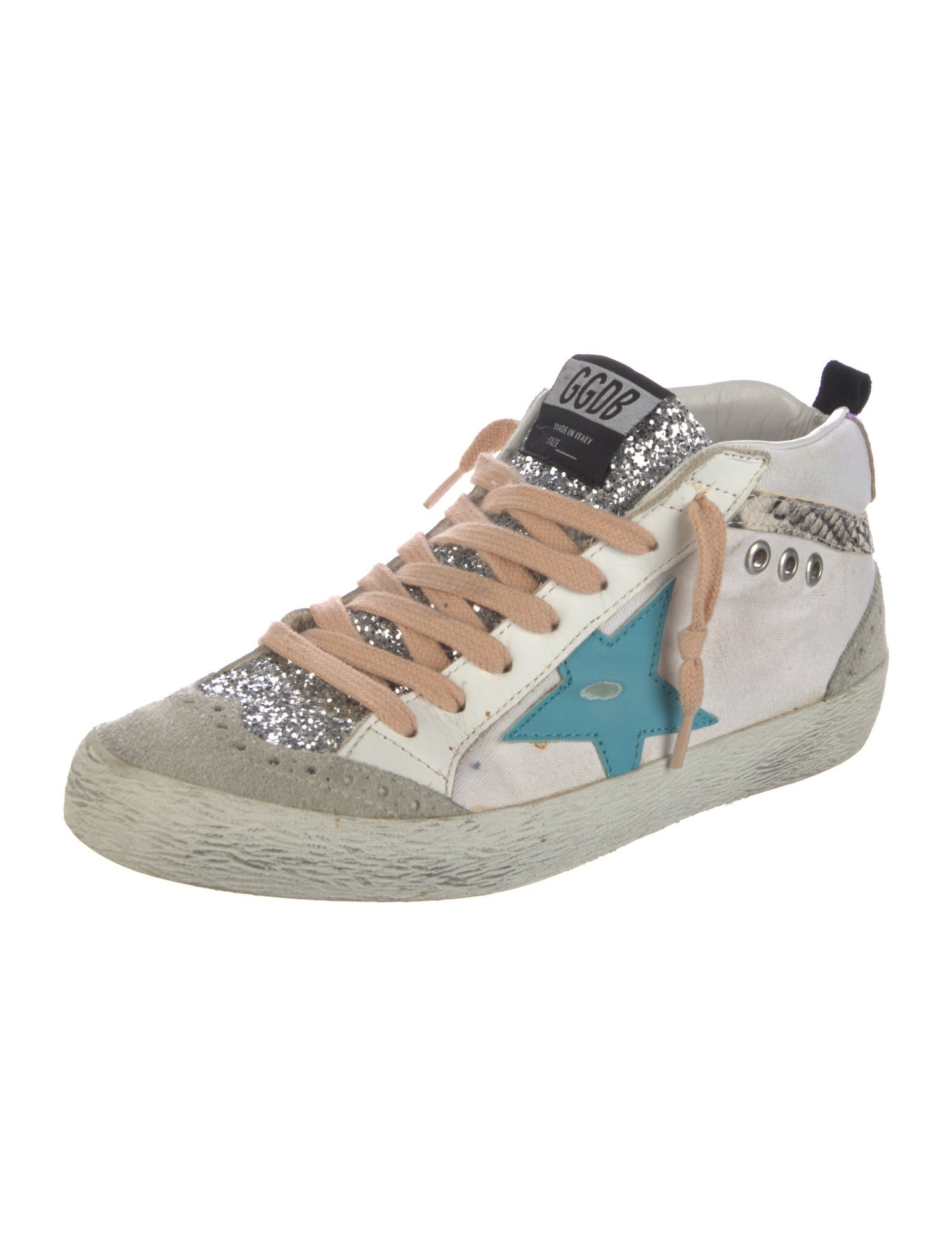 Golden Goose Canvas Printed Sneakers