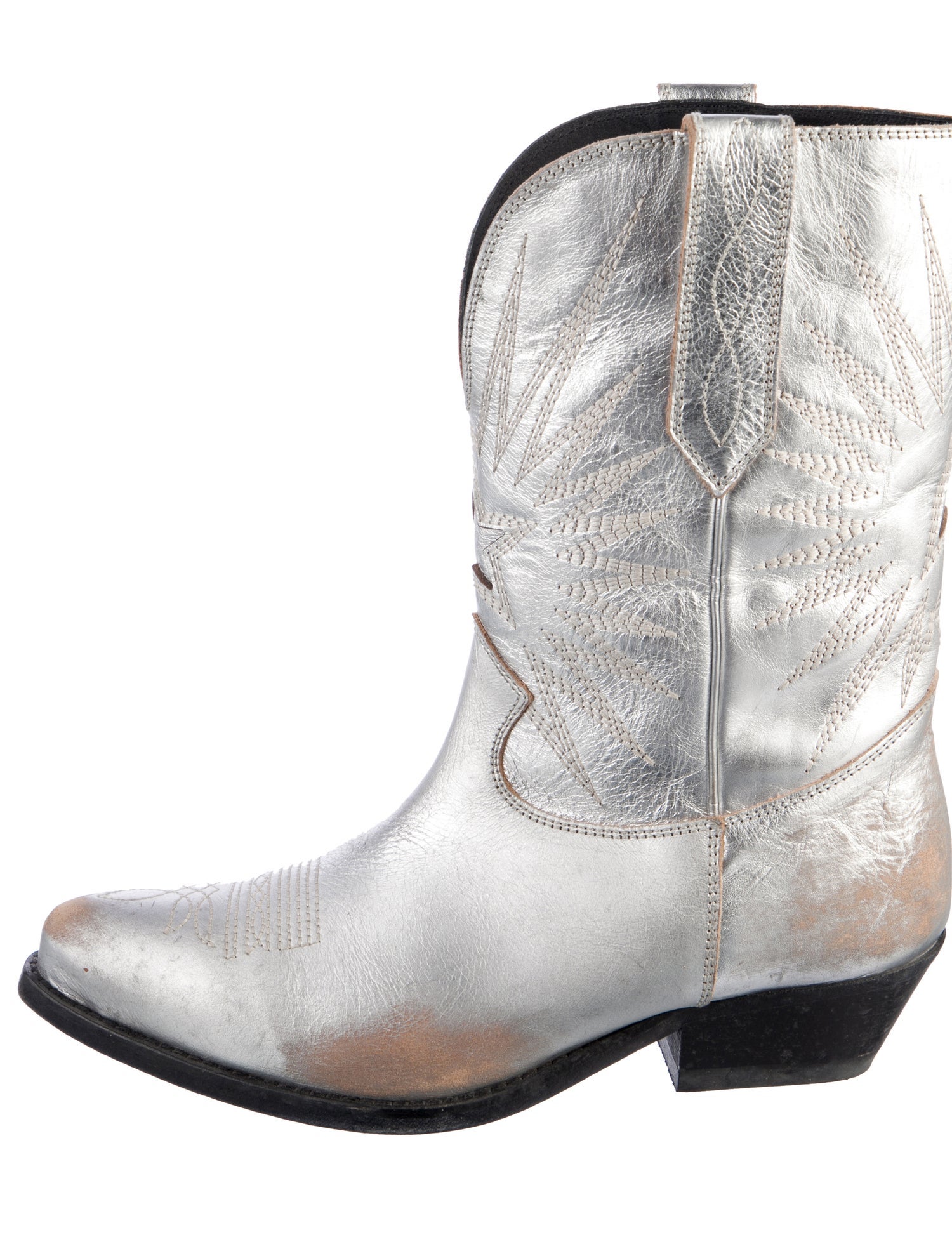 Golden Goose Leather Western Boots