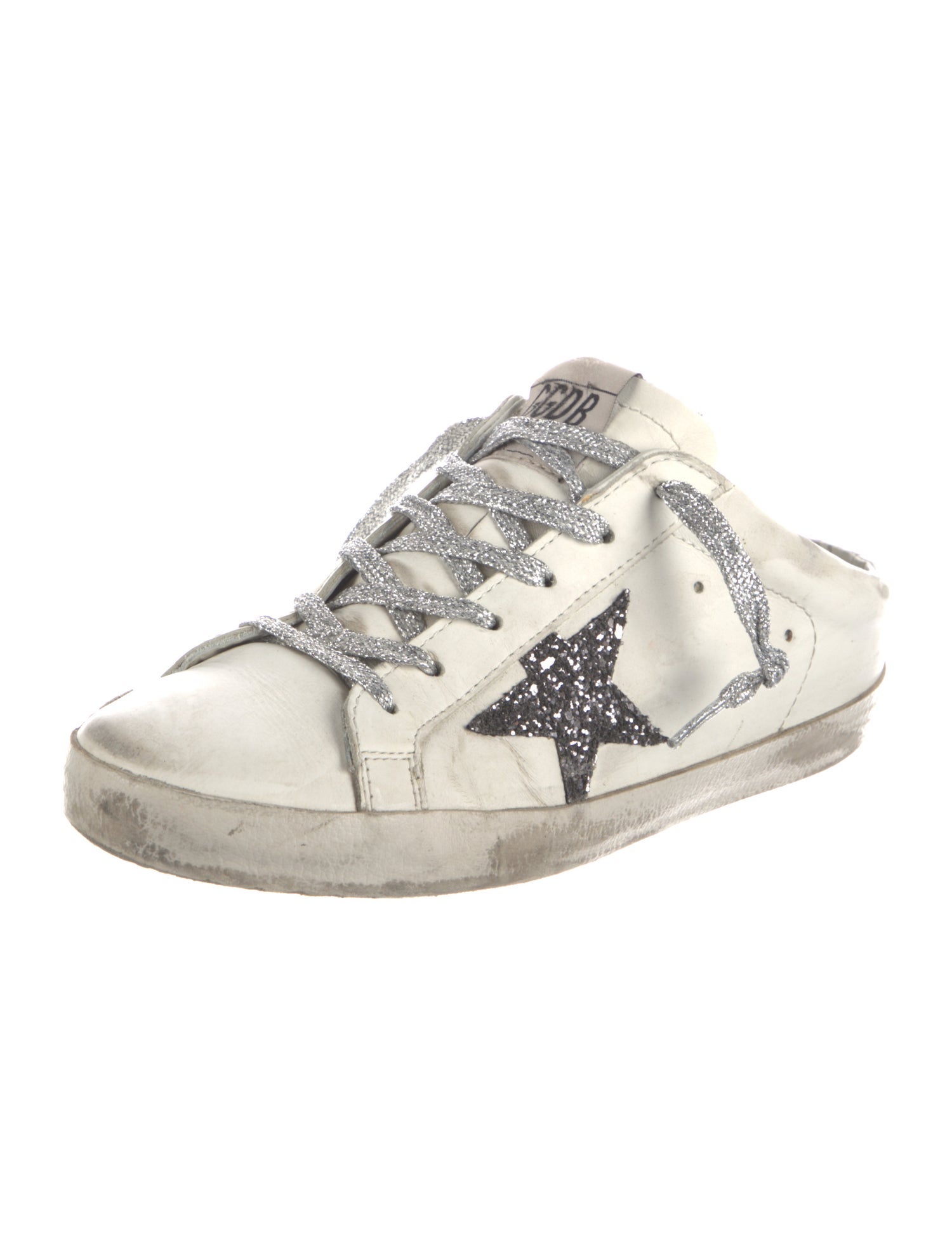 Golden Goose Leather Printed Sneakers