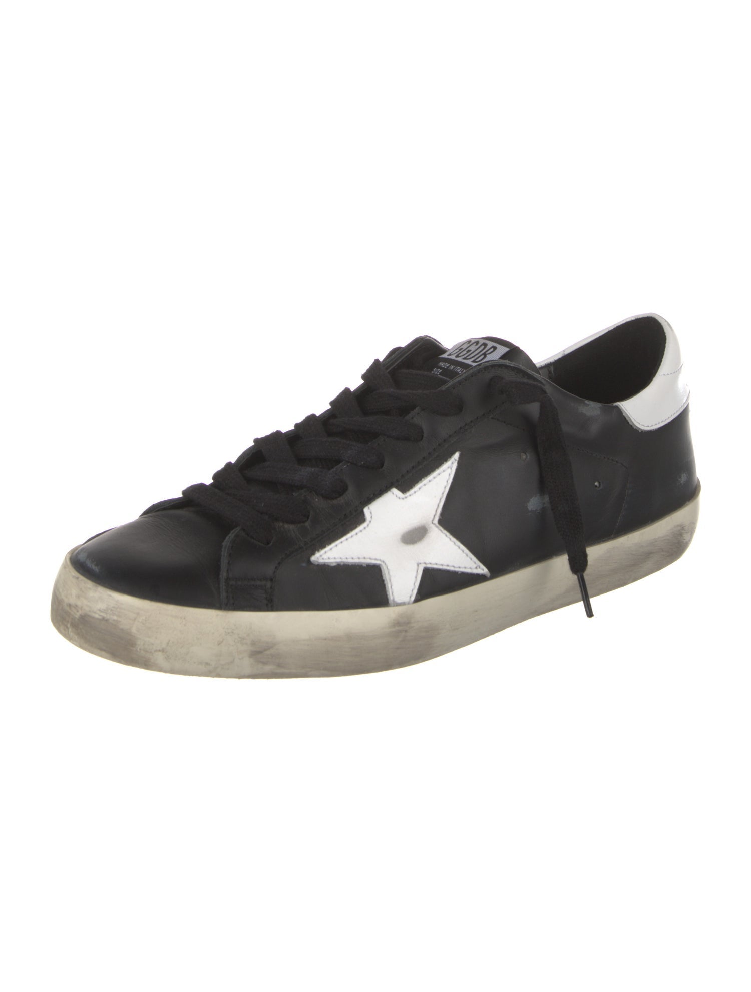 Golden Goose Leather Printed Sneakers