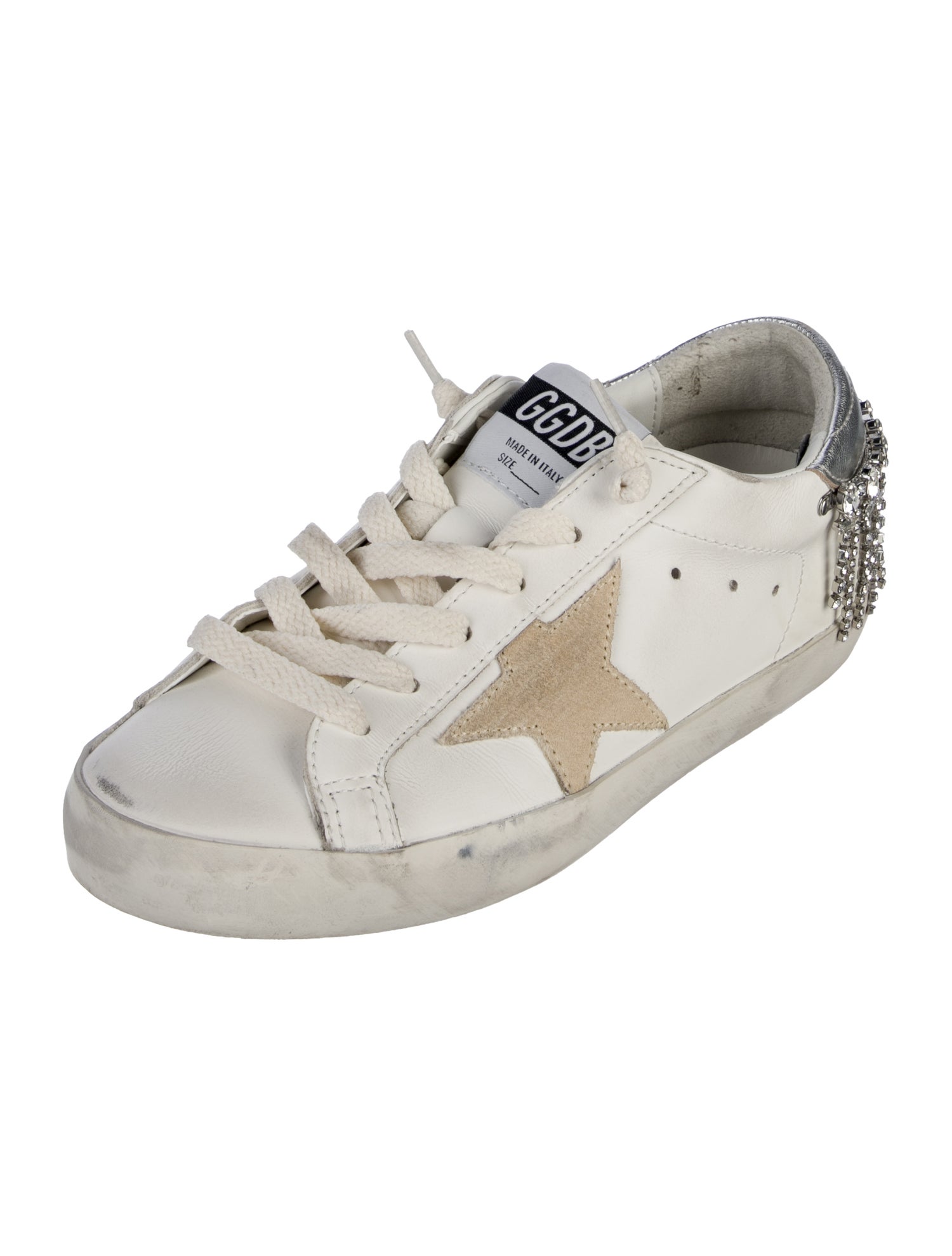 Golden Goose Leather Distressed Accents Sneakers