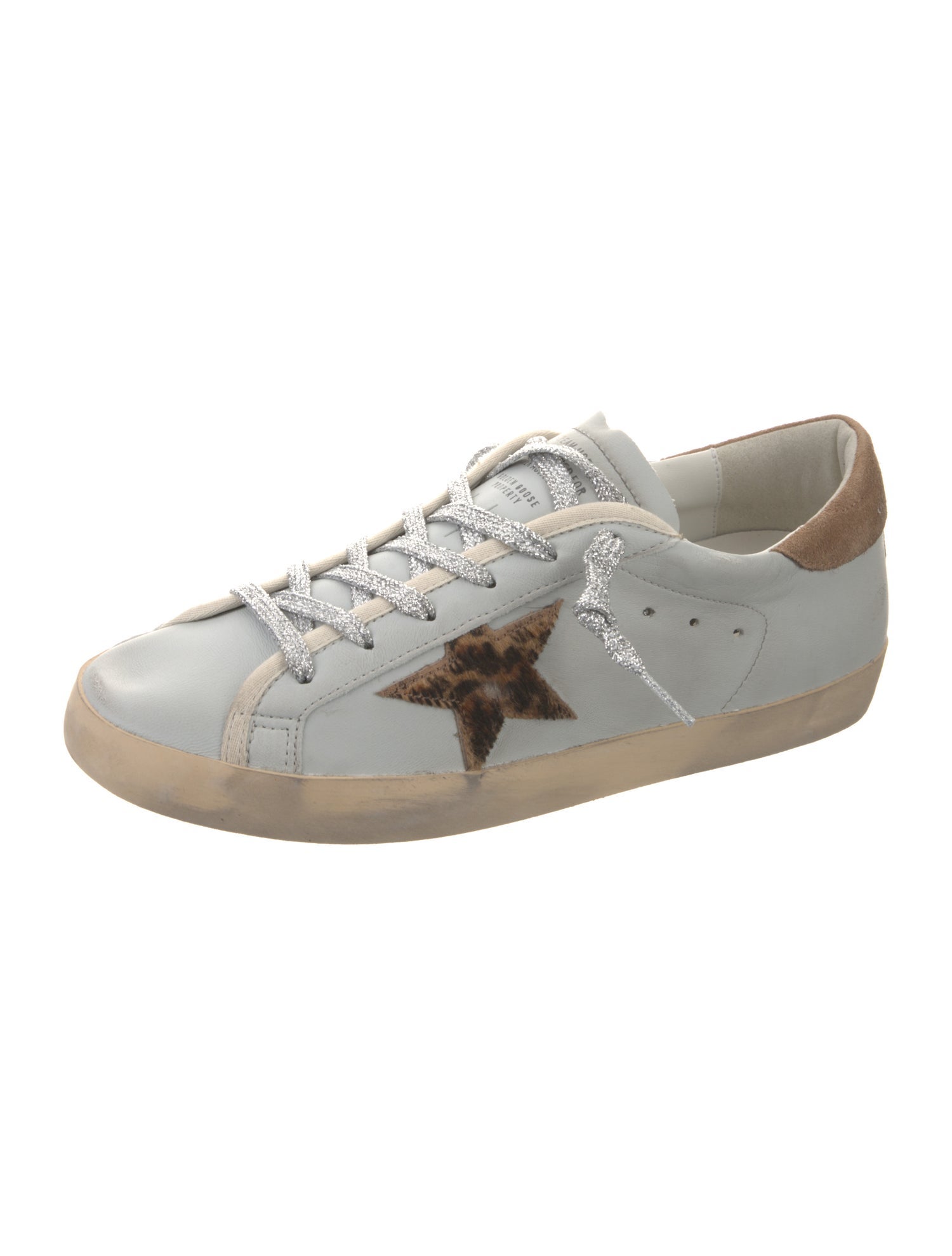 Golden Goose Leather Distressed Accents Sneakers