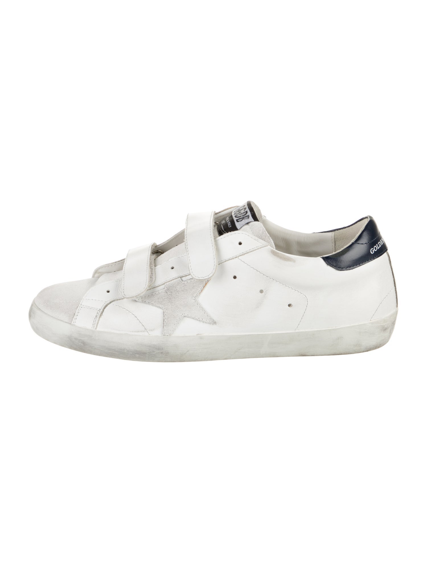 Golden Goose Leather Graphic Print Sneakers
