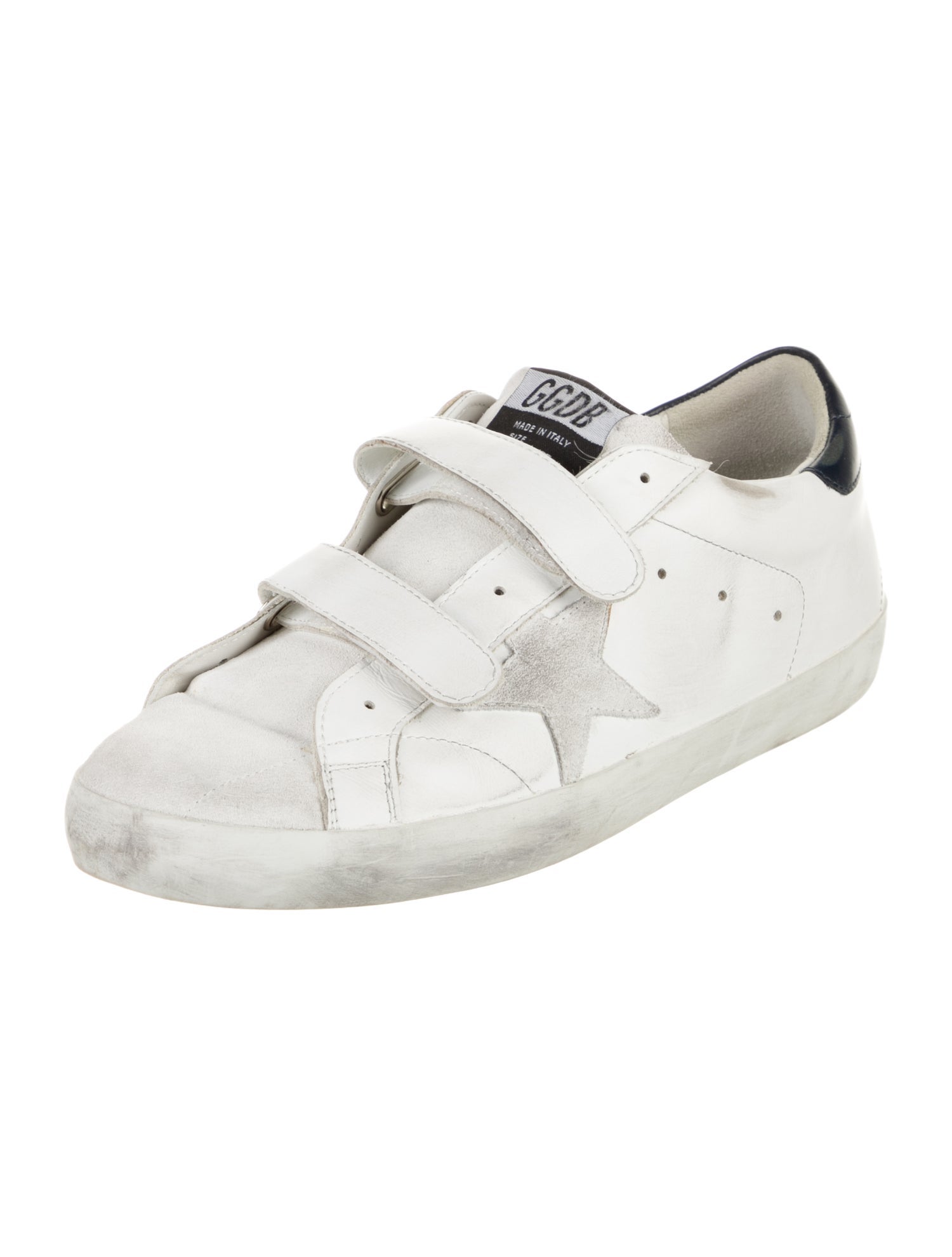 Golden Goose Leather Graphic Print Sneakers