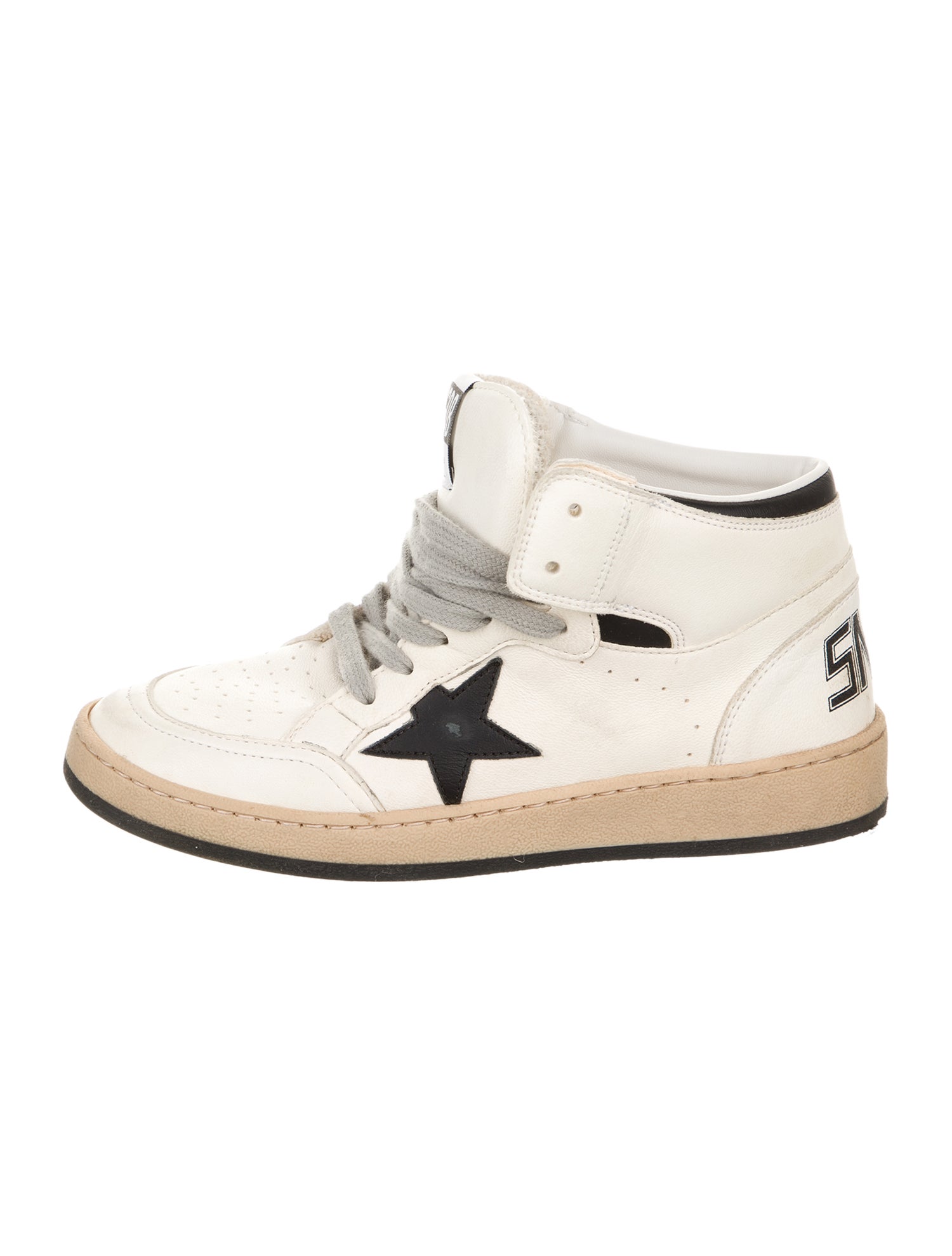 Golden Goose Boys' High Top Leather Sneaker