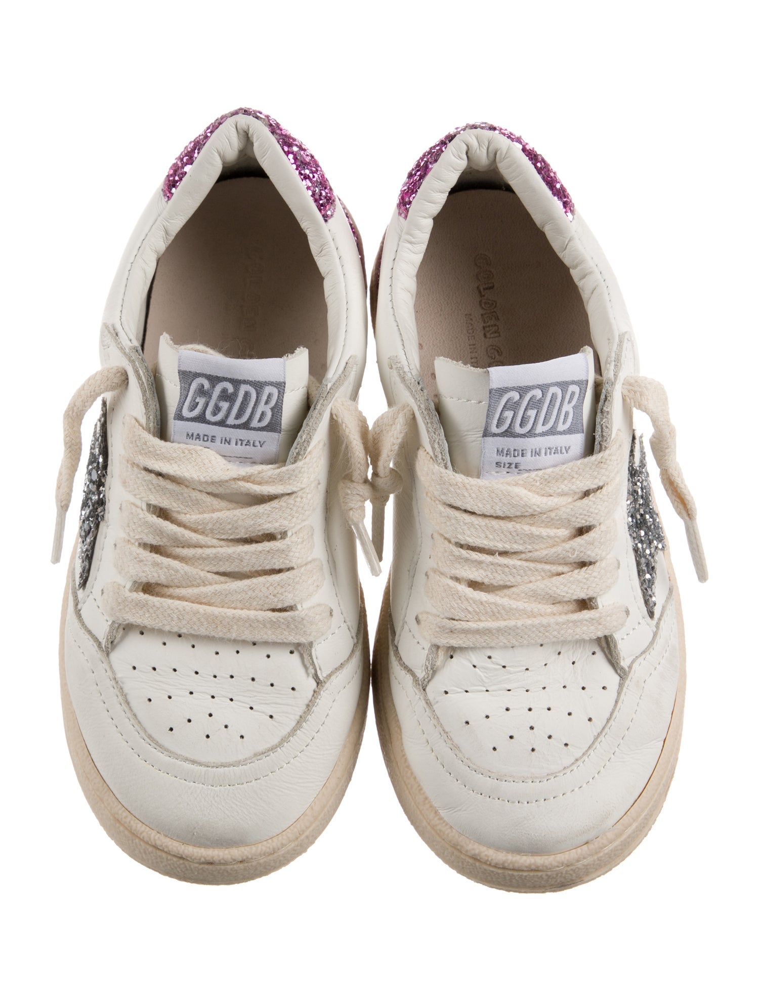 Golden Goose Glitter Accent Sneakers