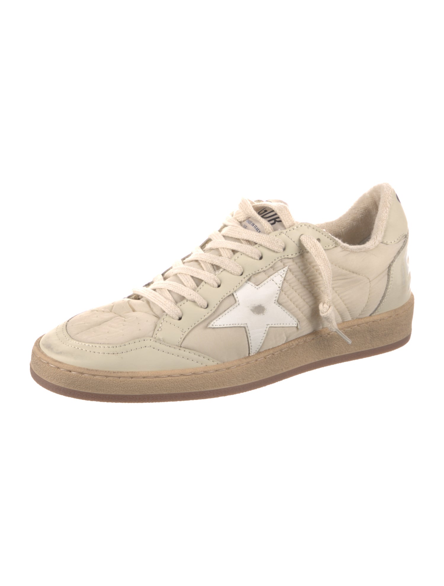 Golden Goose Leather Distressed Accents Sneakers