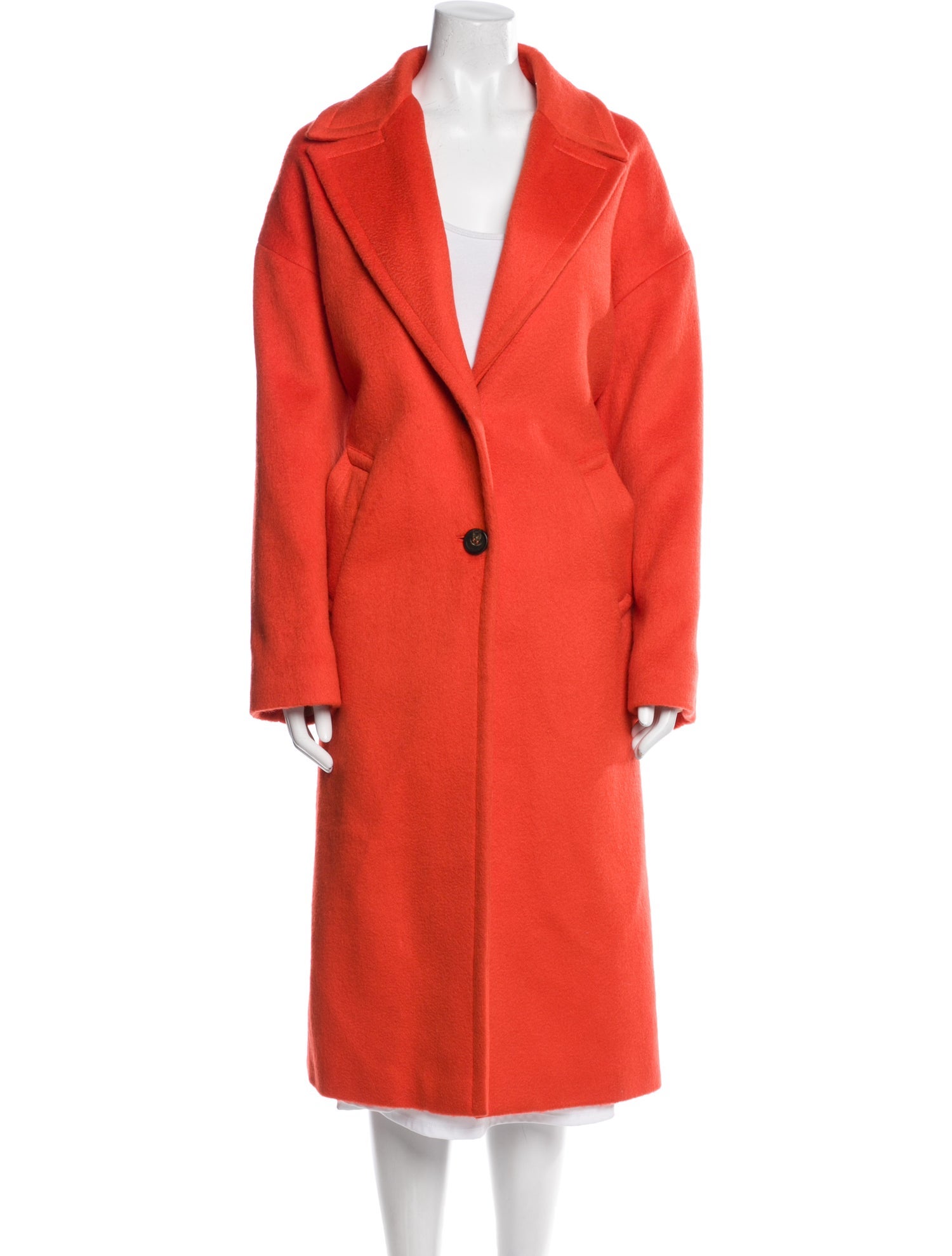 Golden Goose Virgin Wool Faux Fur Coat