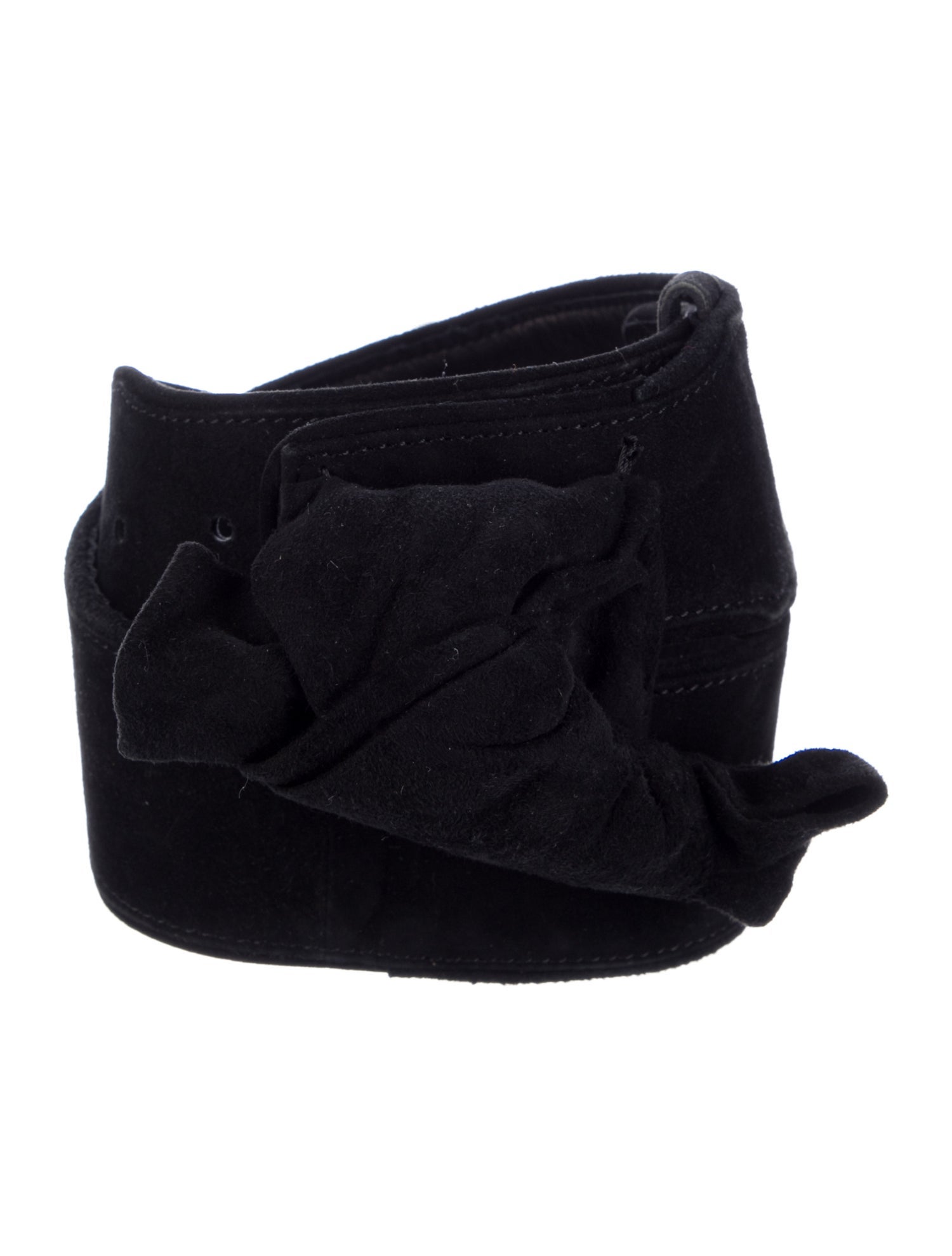 Golden Goose Wide Suede Waist Belt