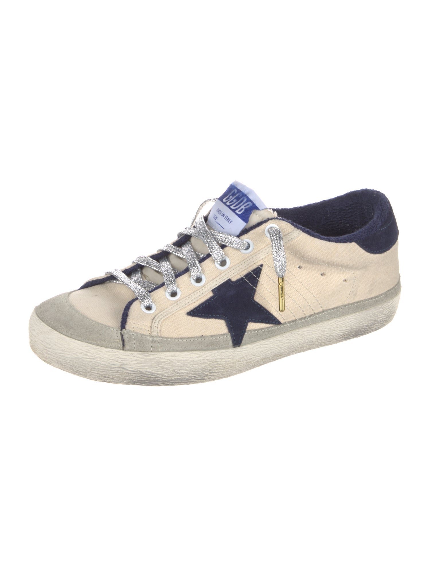 Golden Goose Canvas Printed Sneakers