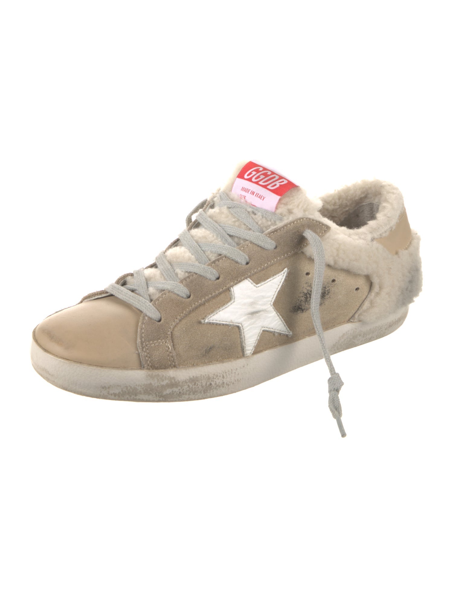 Golden Goose Leather Distressed Accents Sneakers
