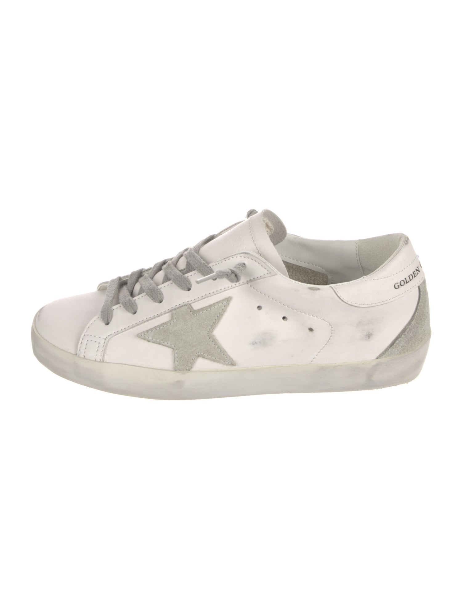 Golden Goose Leather Printed Sneakers