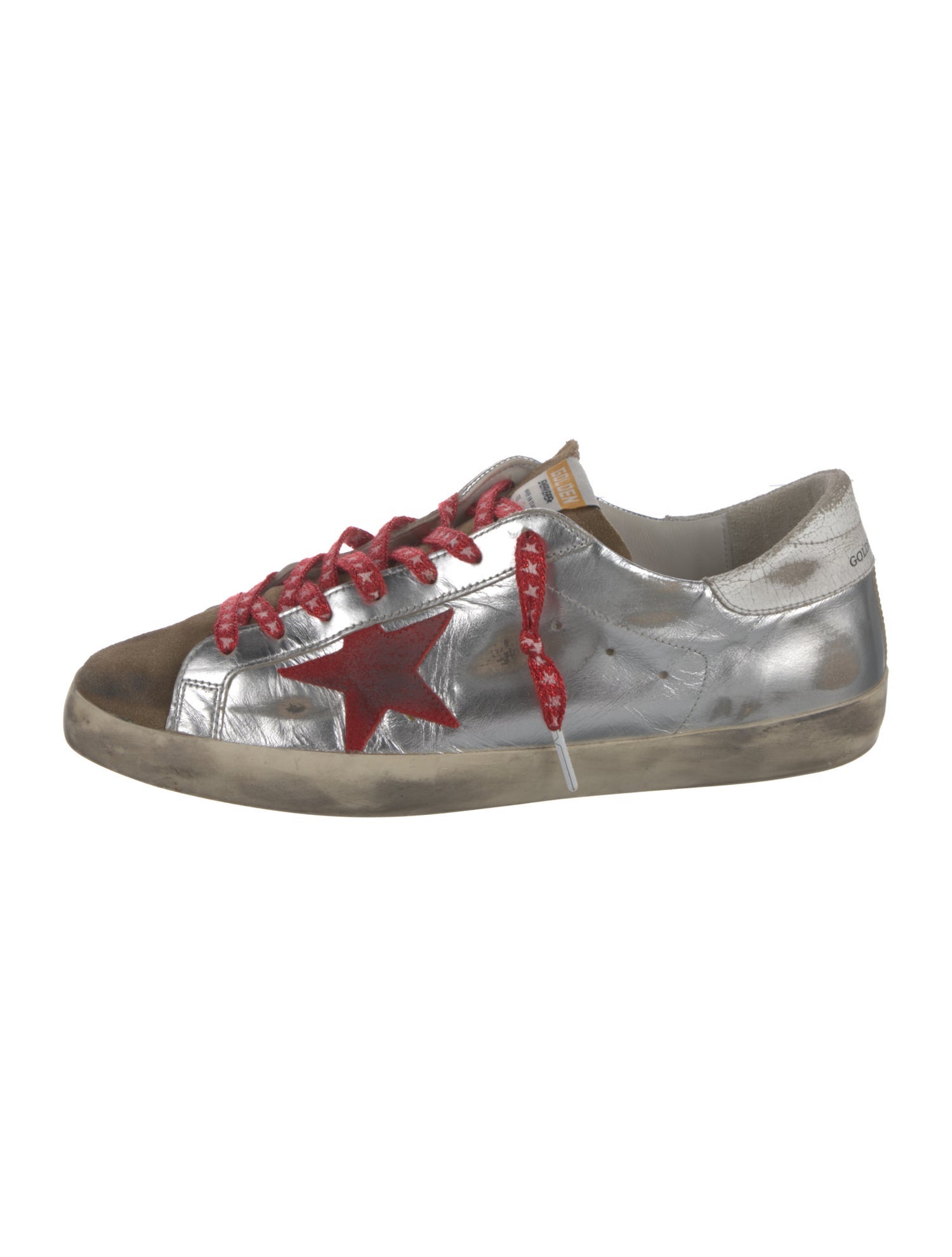 Golden Goose Leather Distressed Accents Sneakers