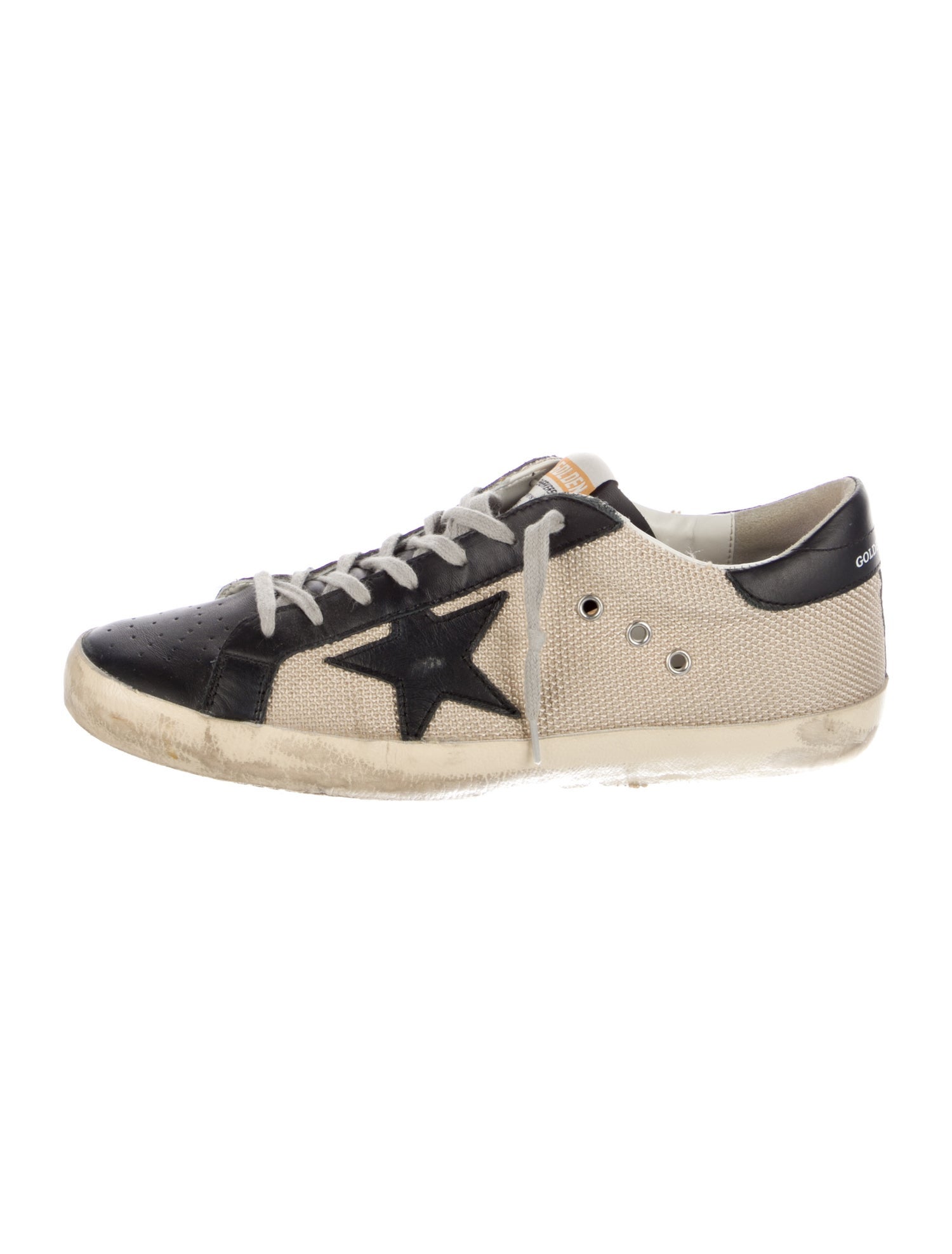 Golden Goose Colorblock Pattern Distressed Accents Sneakers