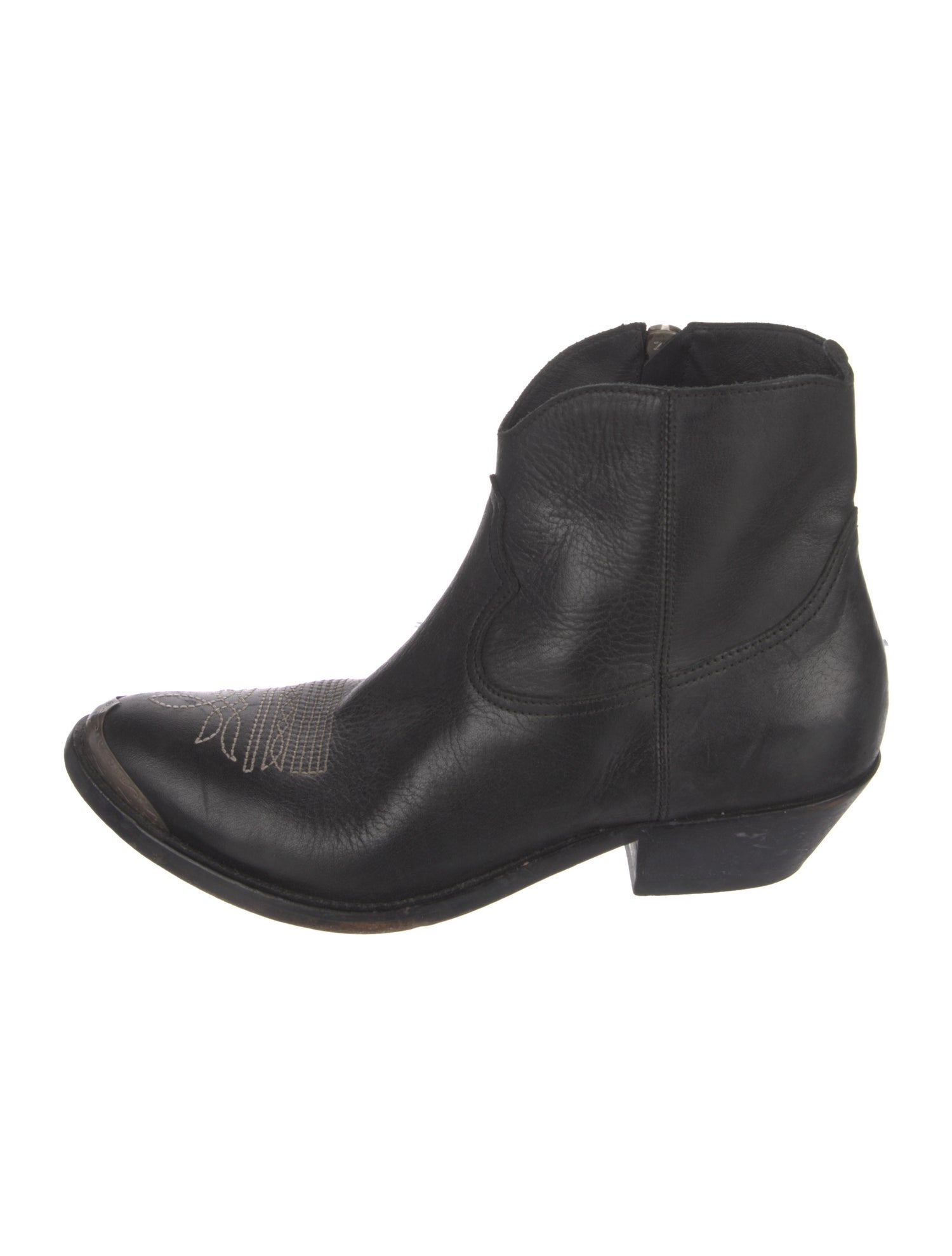 Golden Goose Leather Western Boots