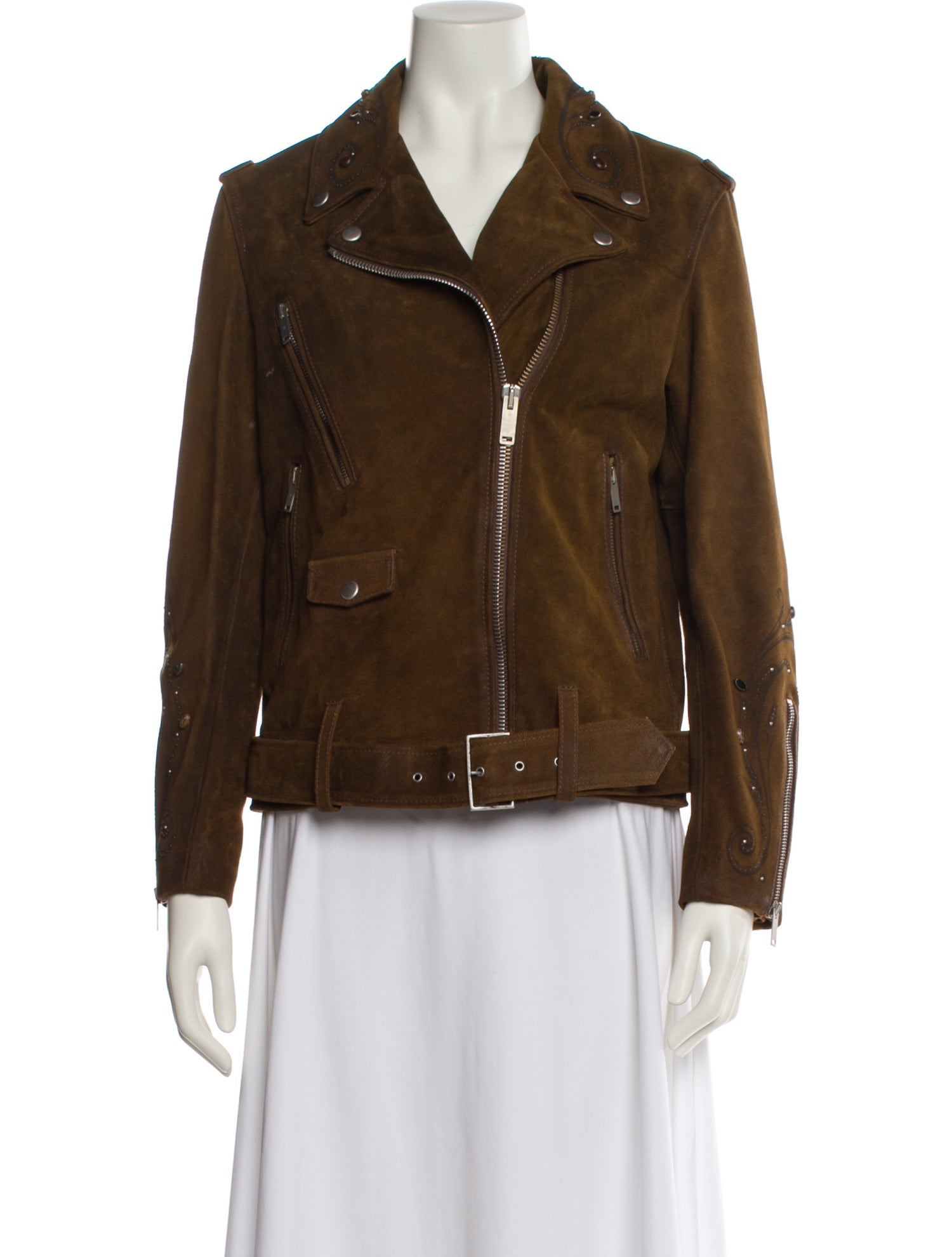Golden Goose Suede Biker Jacket