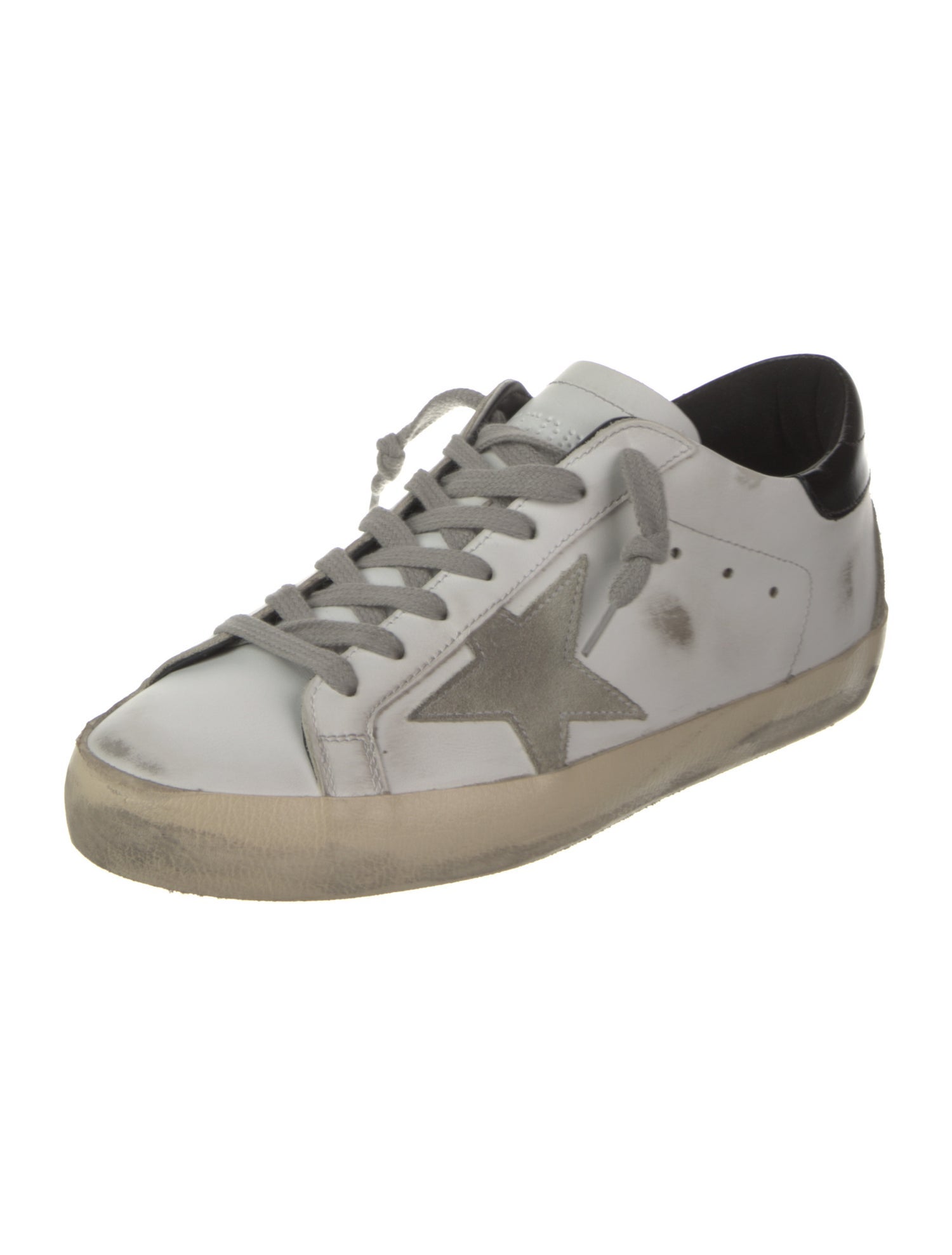 Golden Goose Leather Printed Sneakers