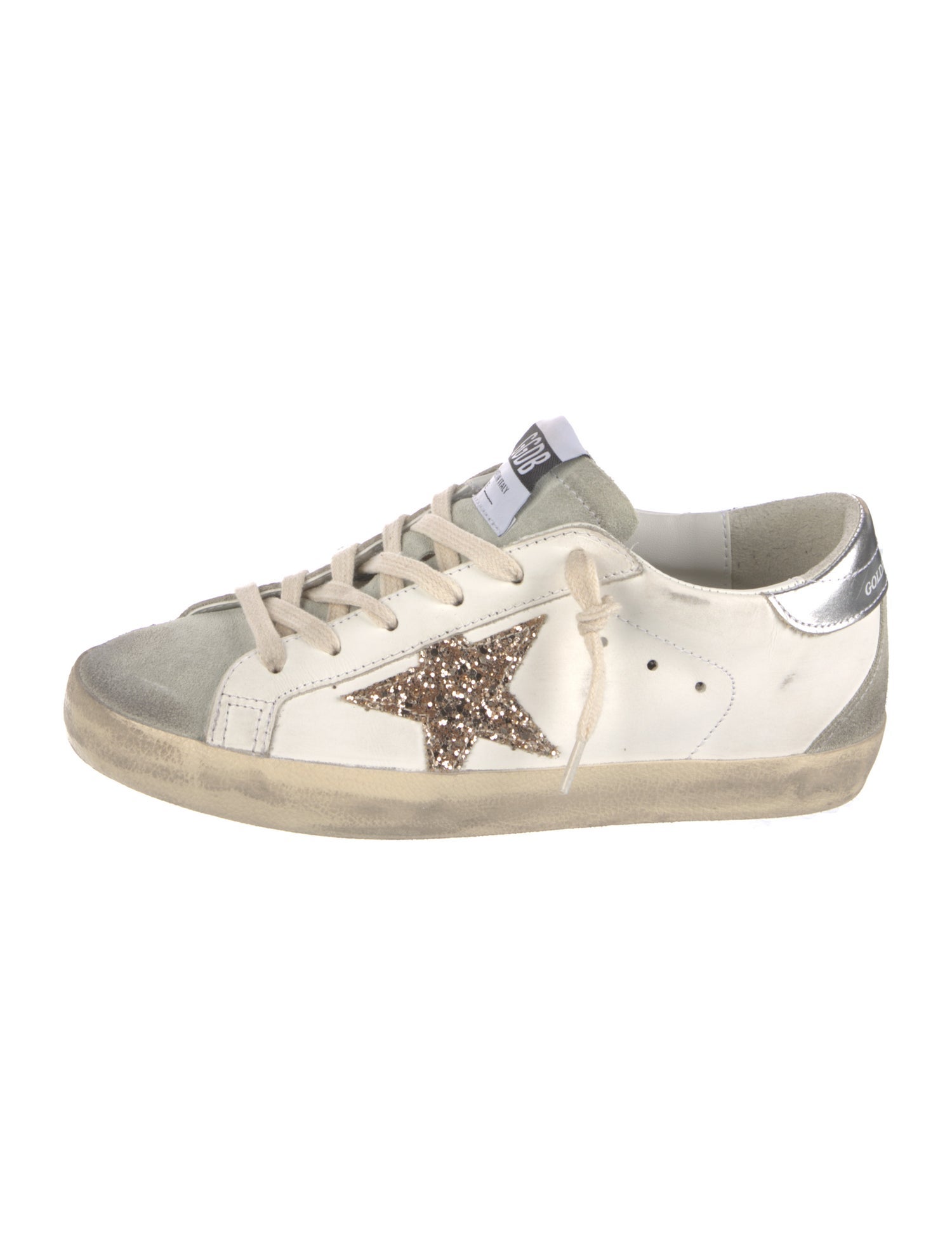 Golden Goose Leather Patterned Sneakers