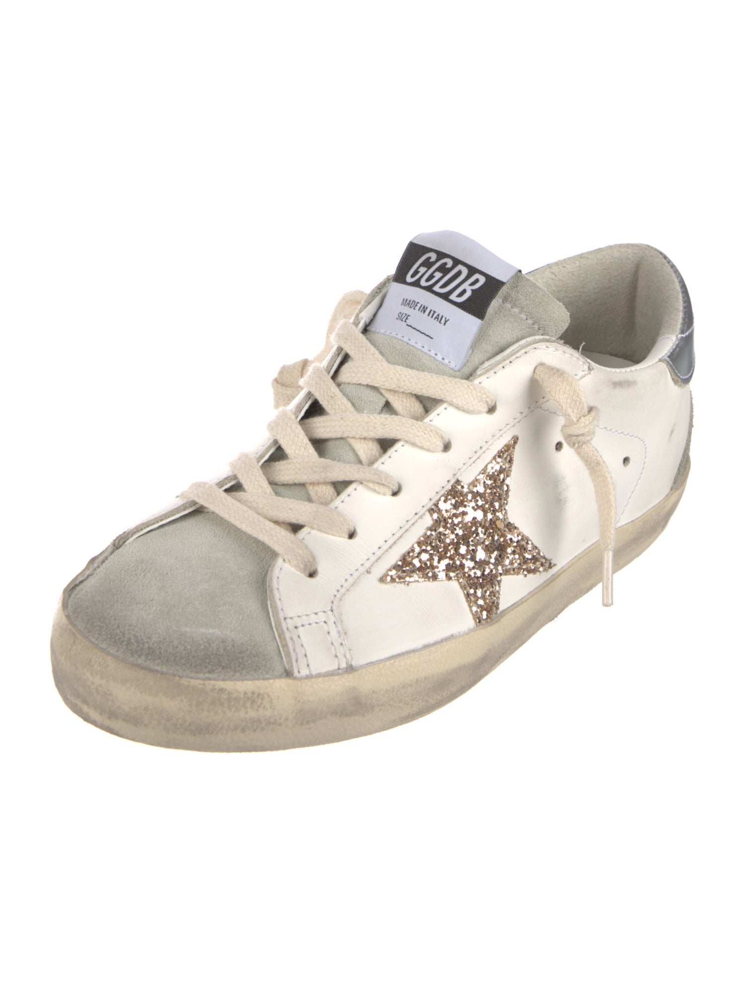 Golden Goose Leather Patterned Sneakers