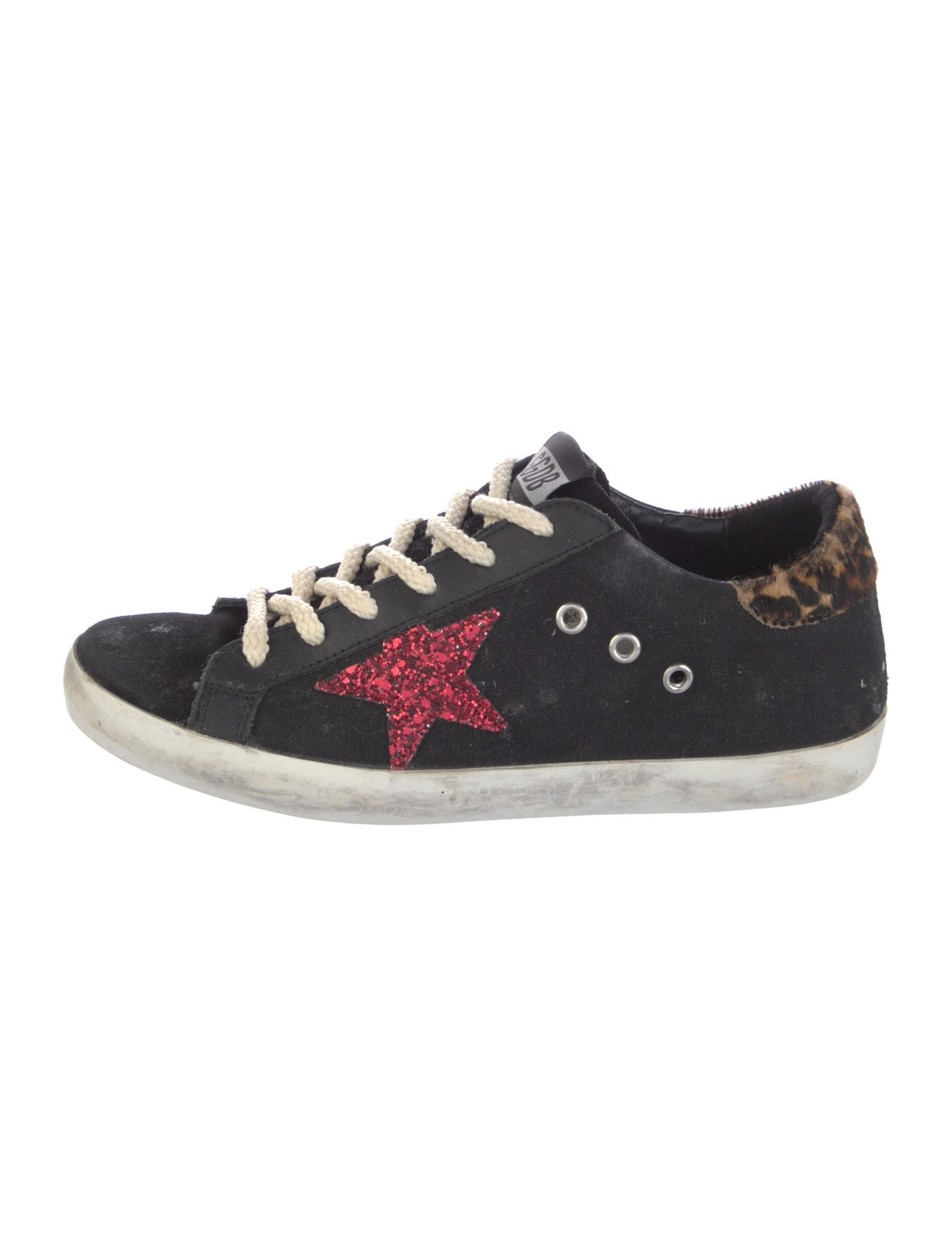 Golden Goose Canvas Patterned Sneakers