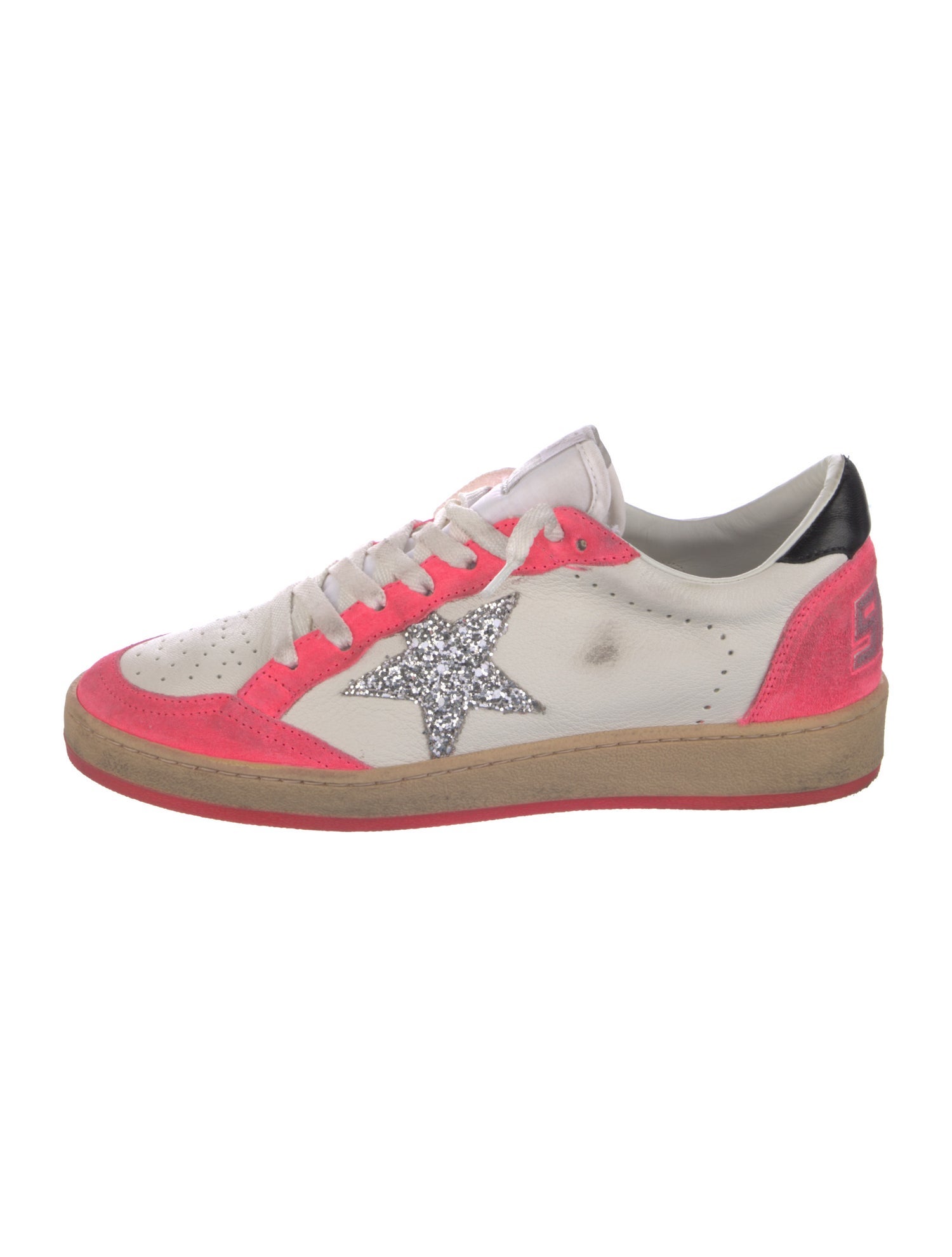Golden Goose Leather Patterned Sneakers