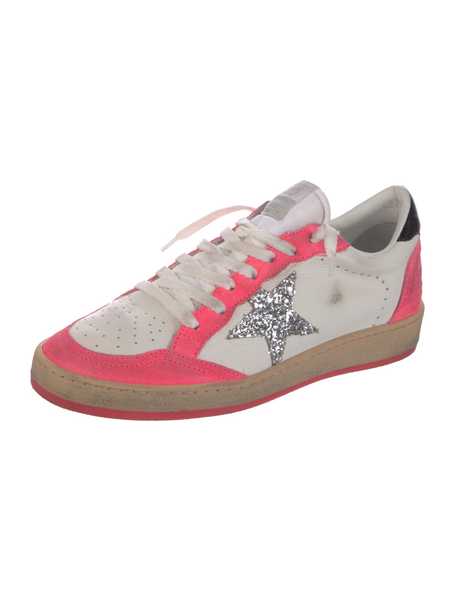 Golden Goose Leather Patterned Sneakers