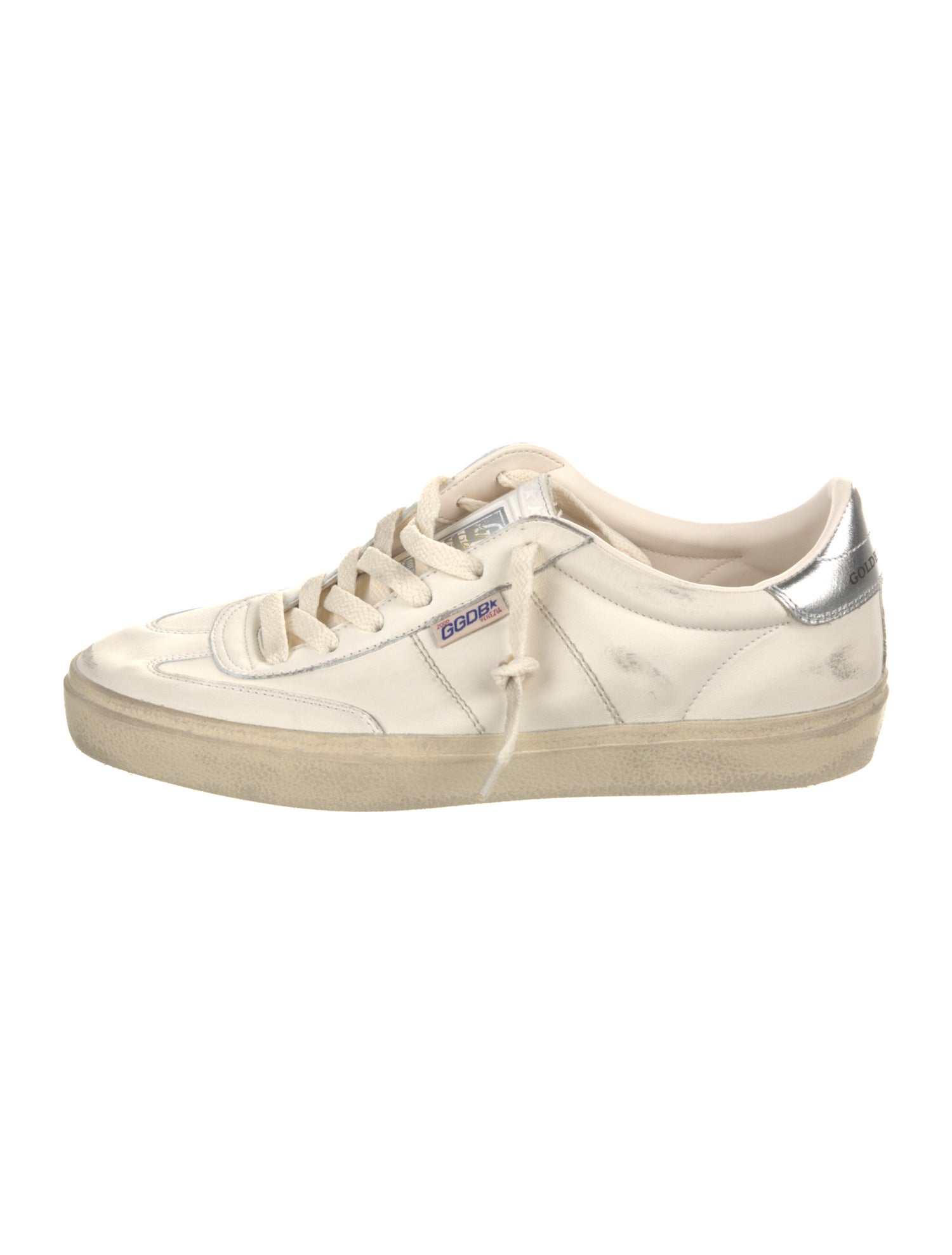 Golden Goose Leather Distressed Accents Sneakers