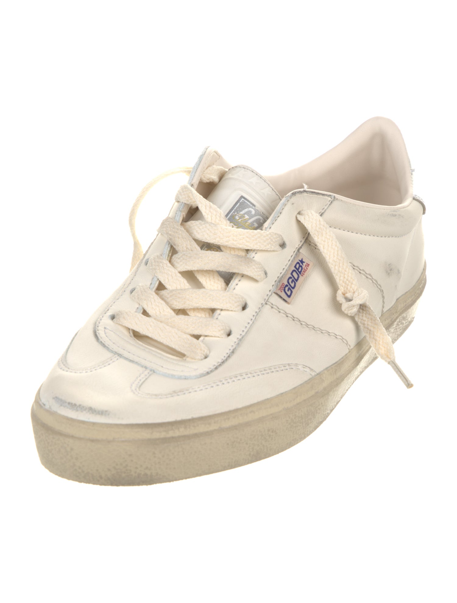 Golden Goose Leather Distressed Accents Sneakers