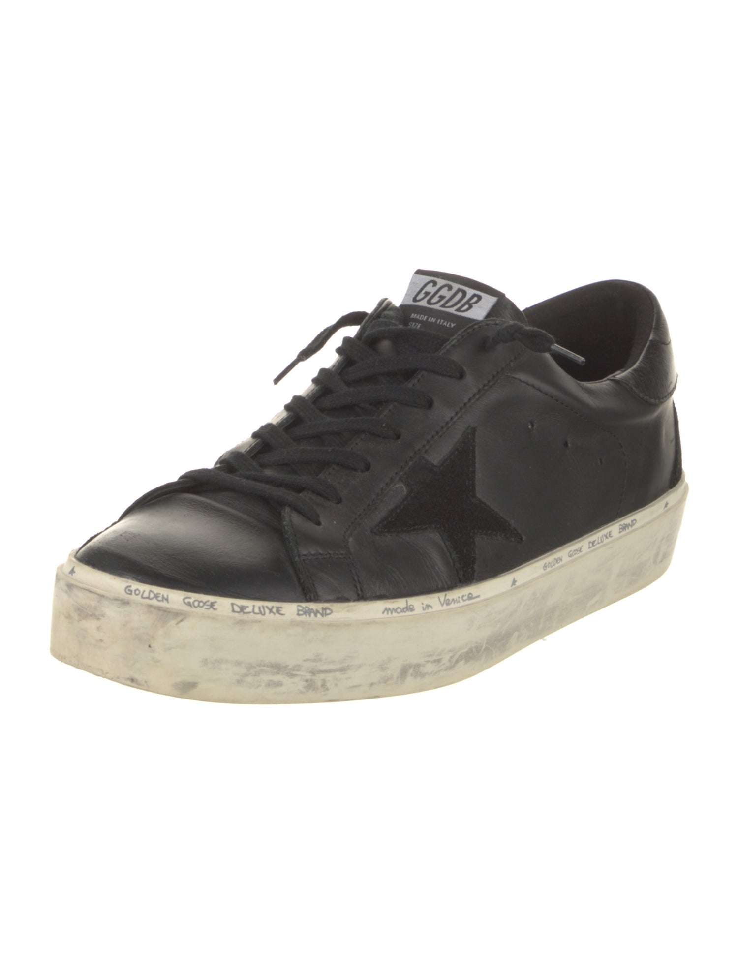 Golden Goose Leather Distressed Accents Sneakers