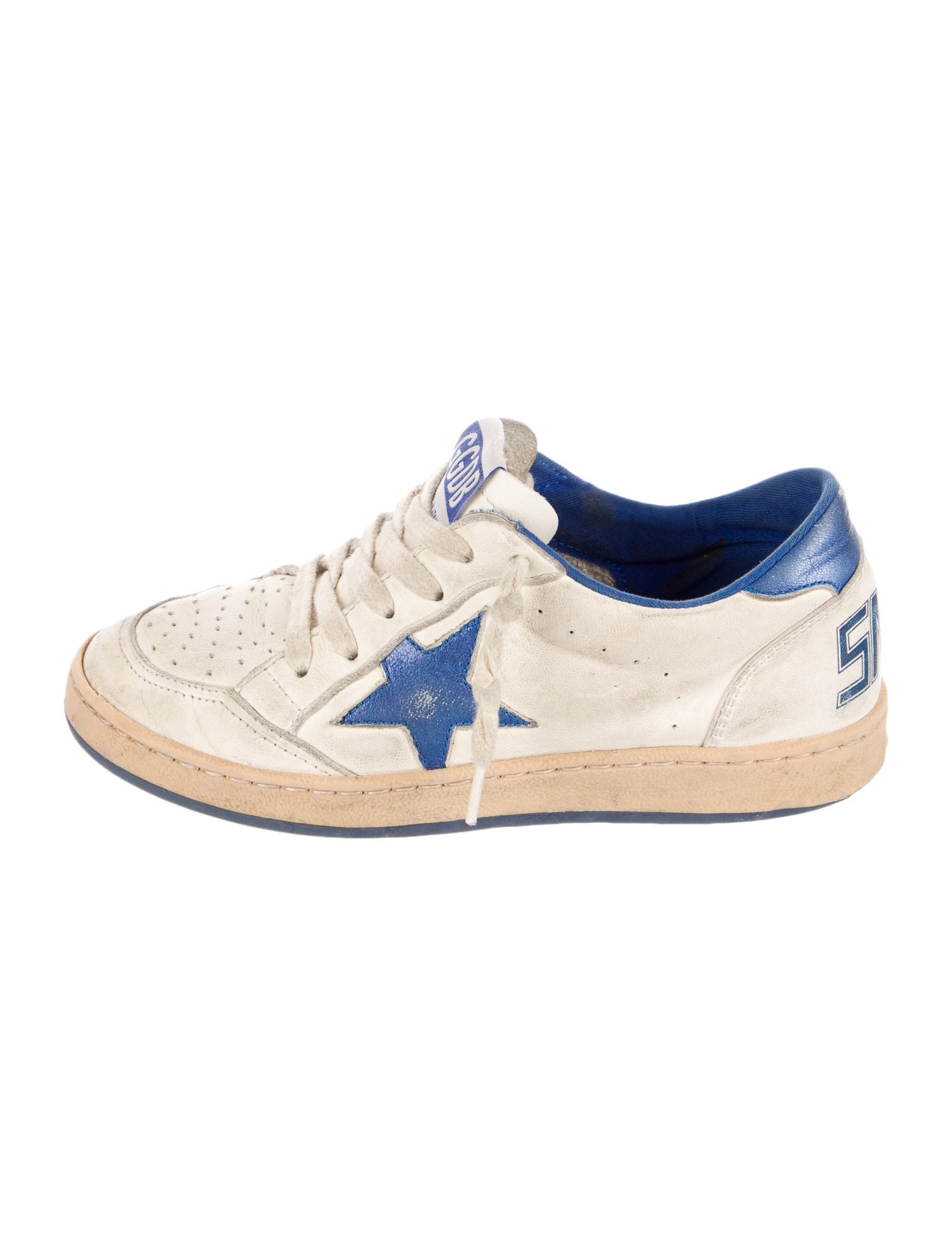 Golden Goose Leather Distressed Sneakers