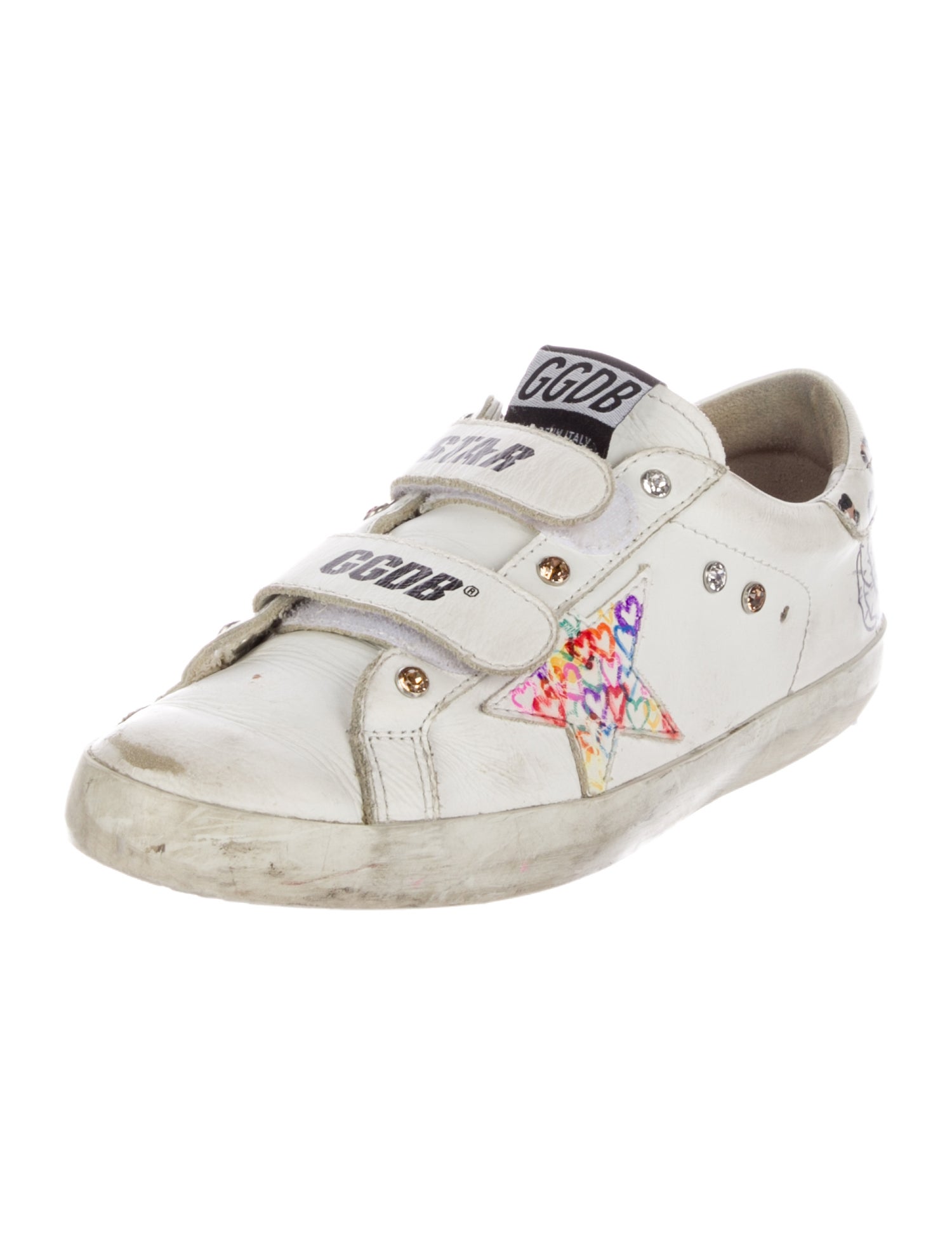 Golden Goose Kids Leather Low Top Sneakers