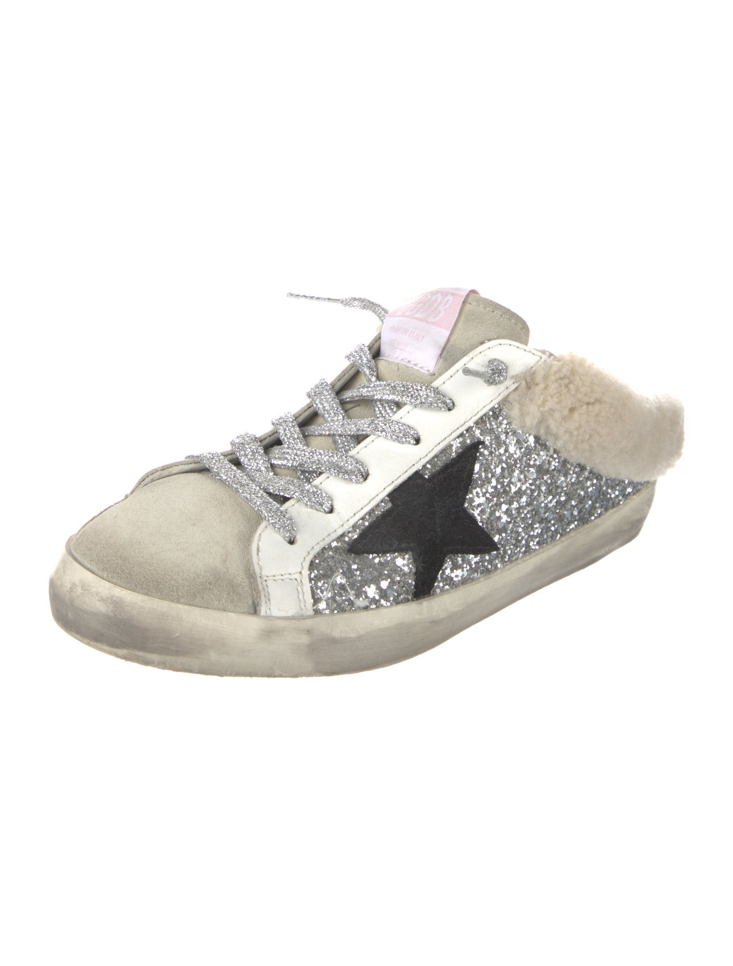 Golden Goose Glitter Printed Sneakers