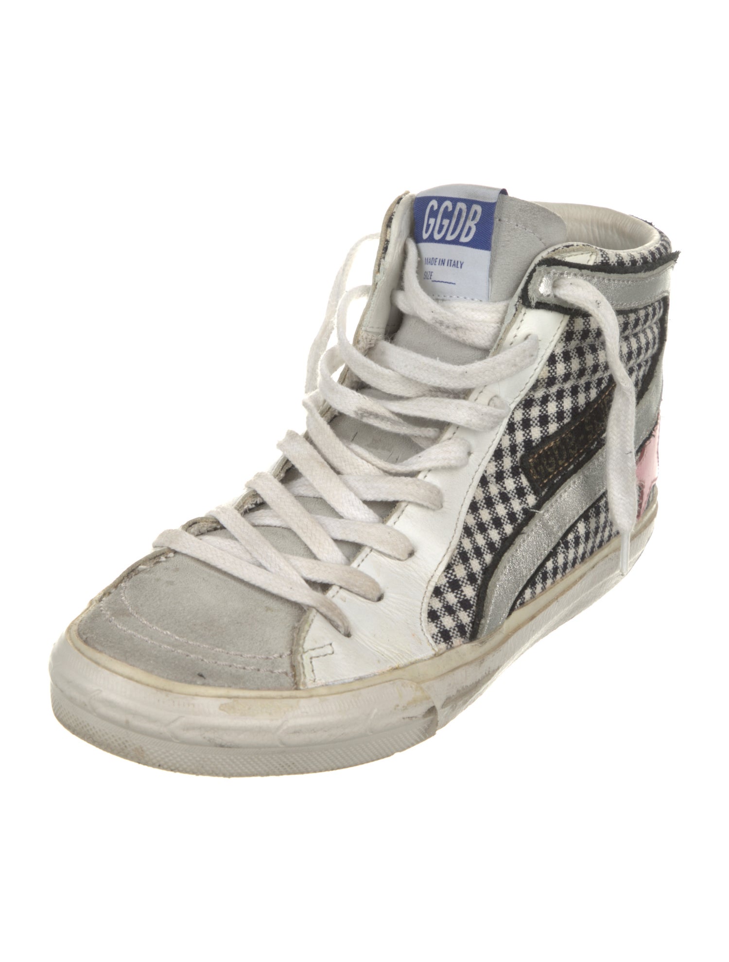 Golden Goose Printed Distressed Accents Sneakers