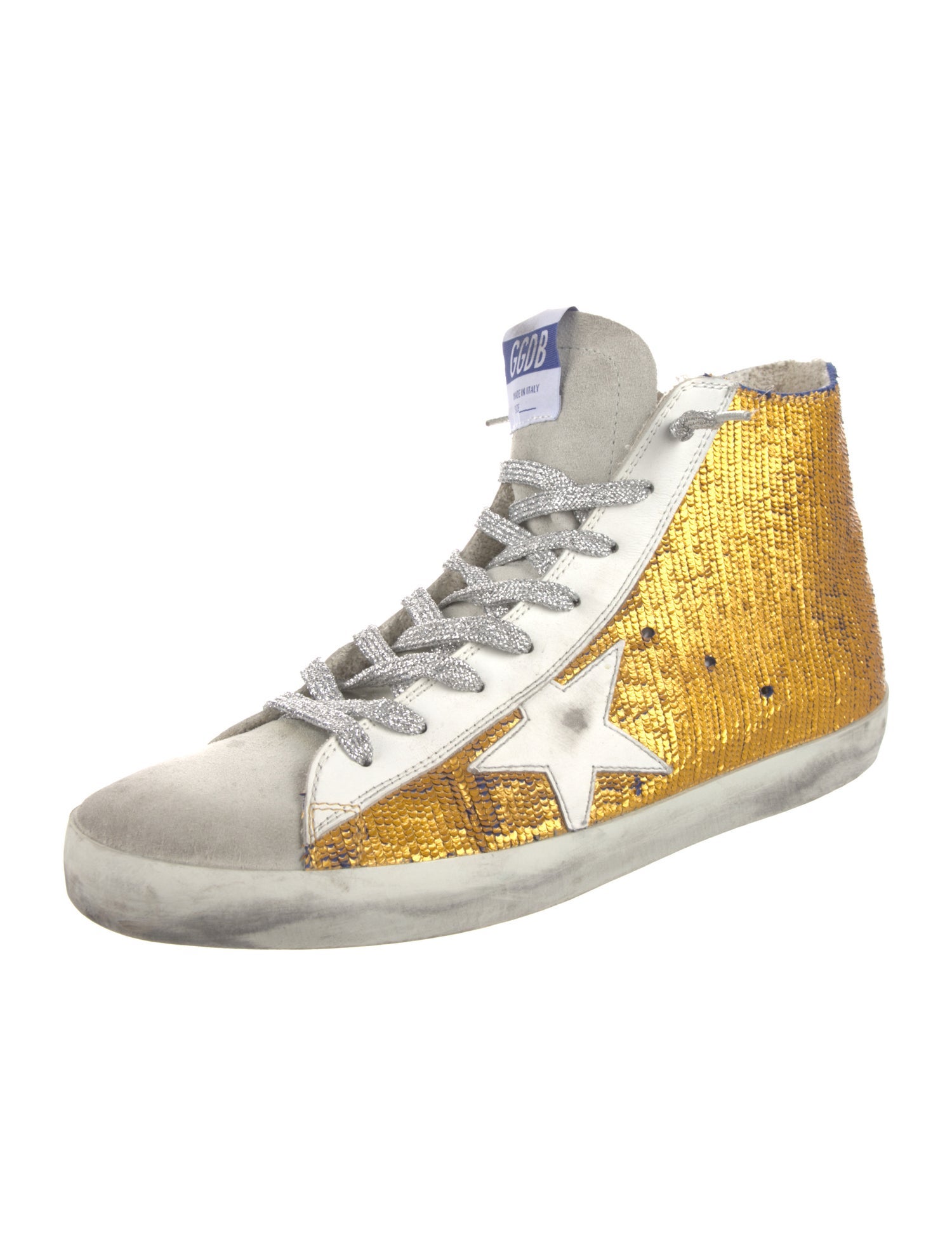 Golden Goose Sequins Colorblock Pattern Sneakers