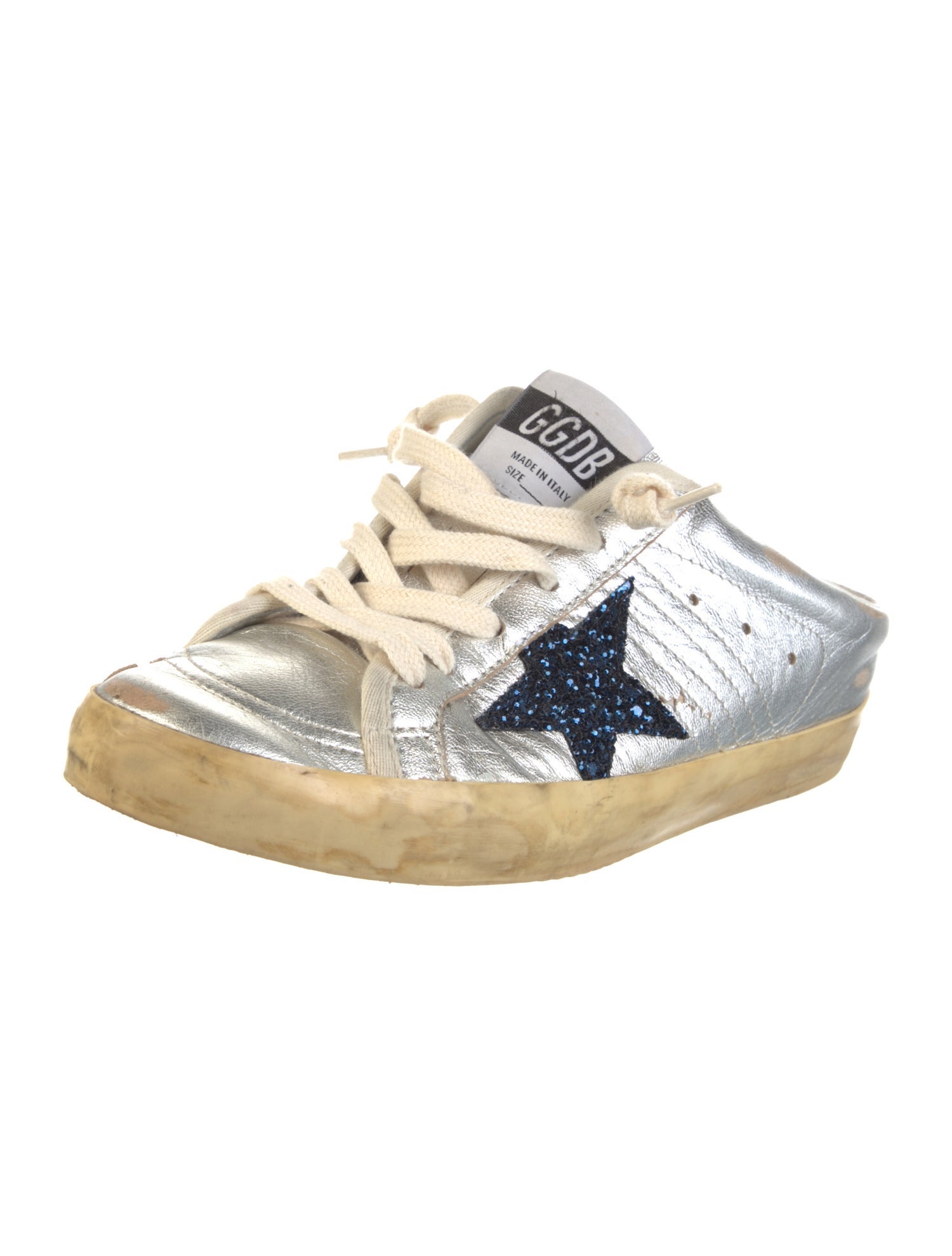 Golden Goose Leather Distressed Accents Sneakers