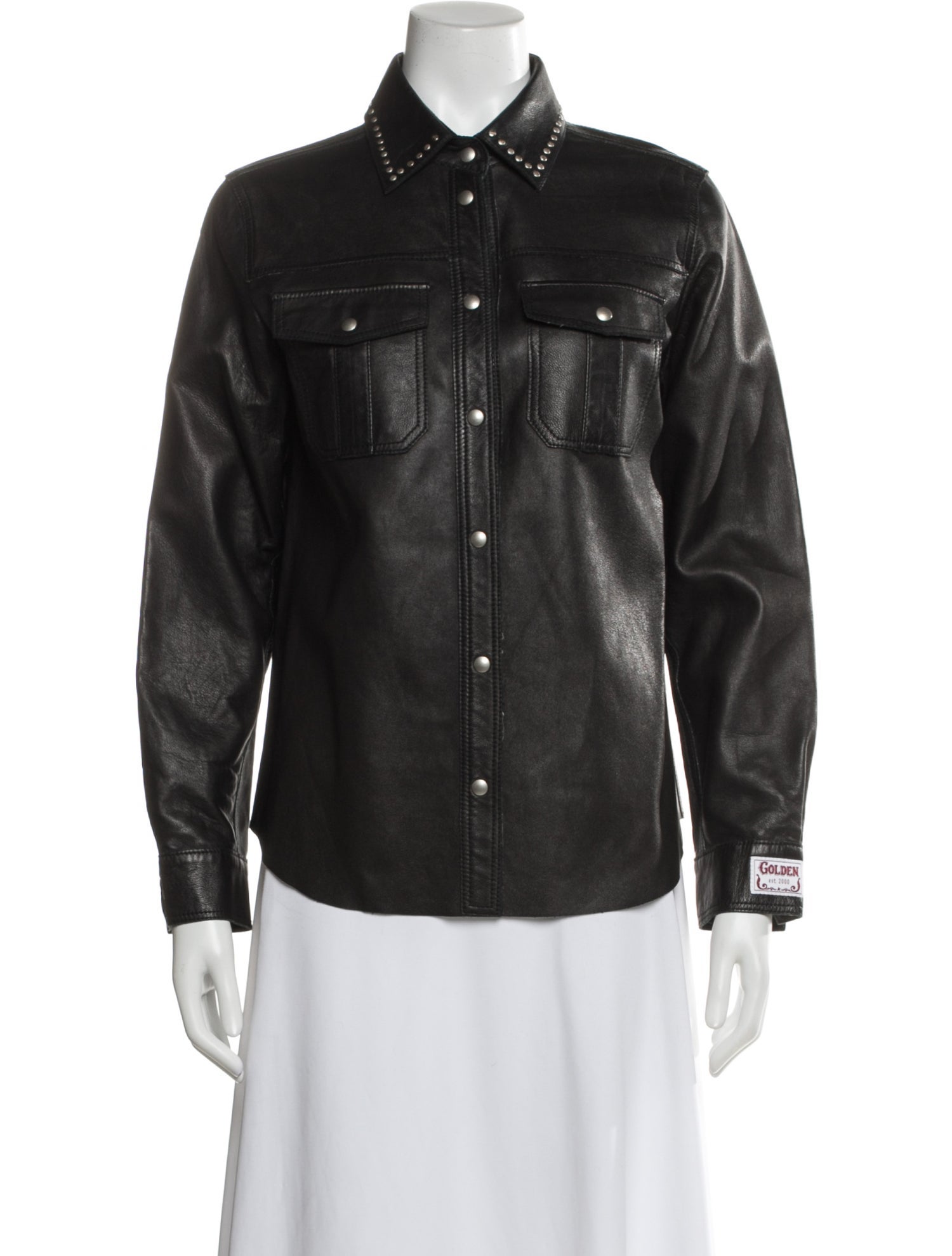 Golden Goose Leather Biker Jacket