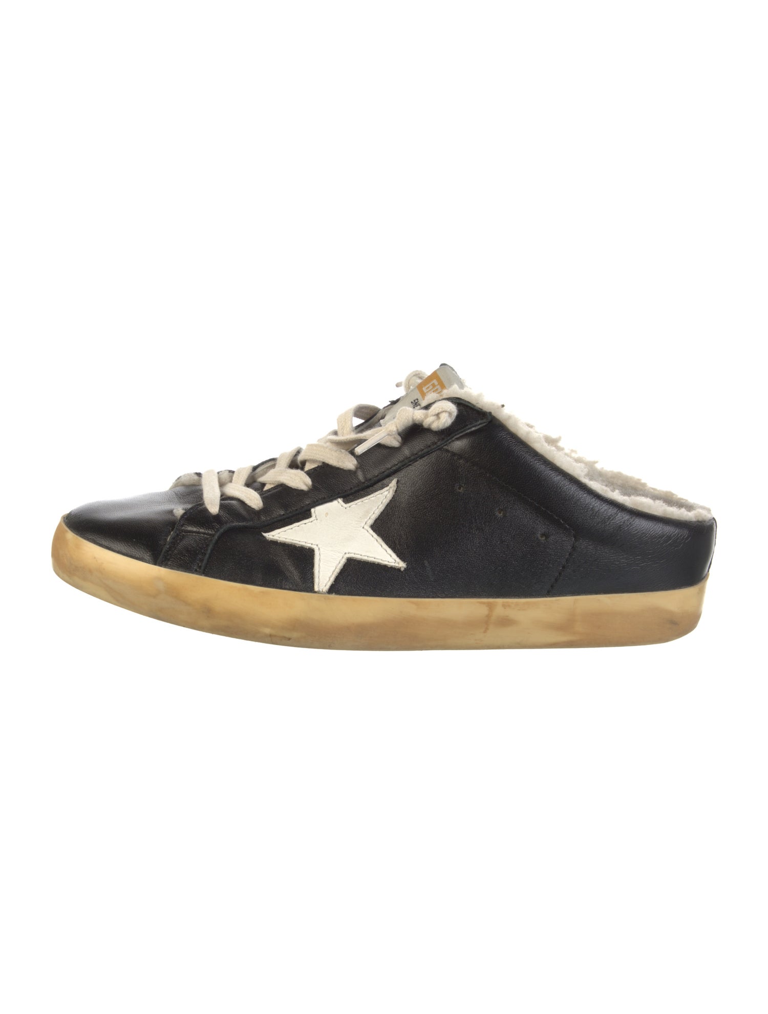 Golden Goose Leather Distressed Accents Sneakers