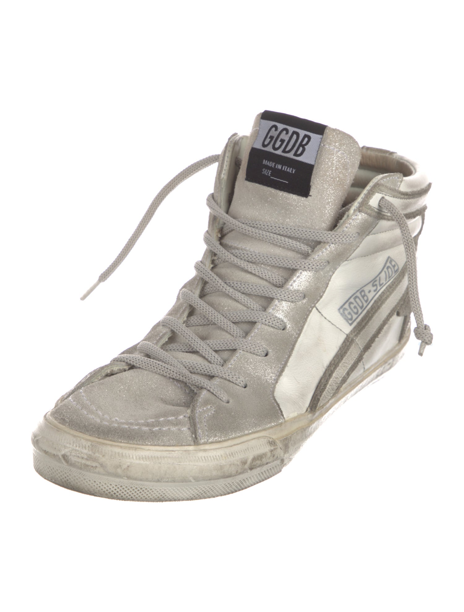 Golden Goose Suede Distressed Accents Sneakers